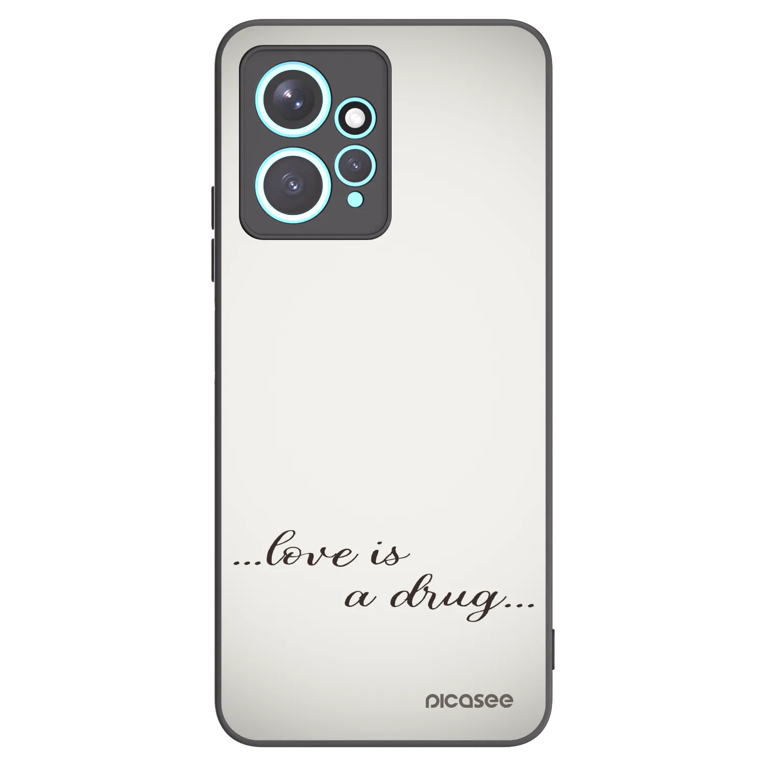Picasee crna silikonska maskica za Xiaomi Redmi Note 12 4G - Love is a drug