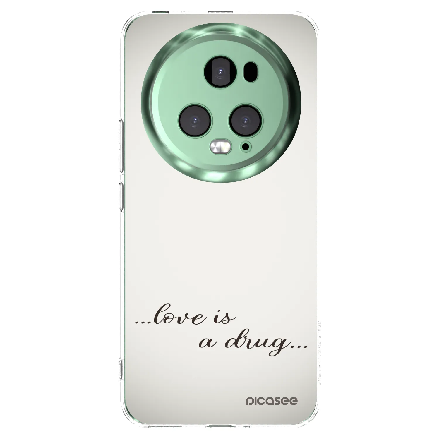 Picasee silikonska prozirna maskica za Honor Magic5 Pro - Love is a drug