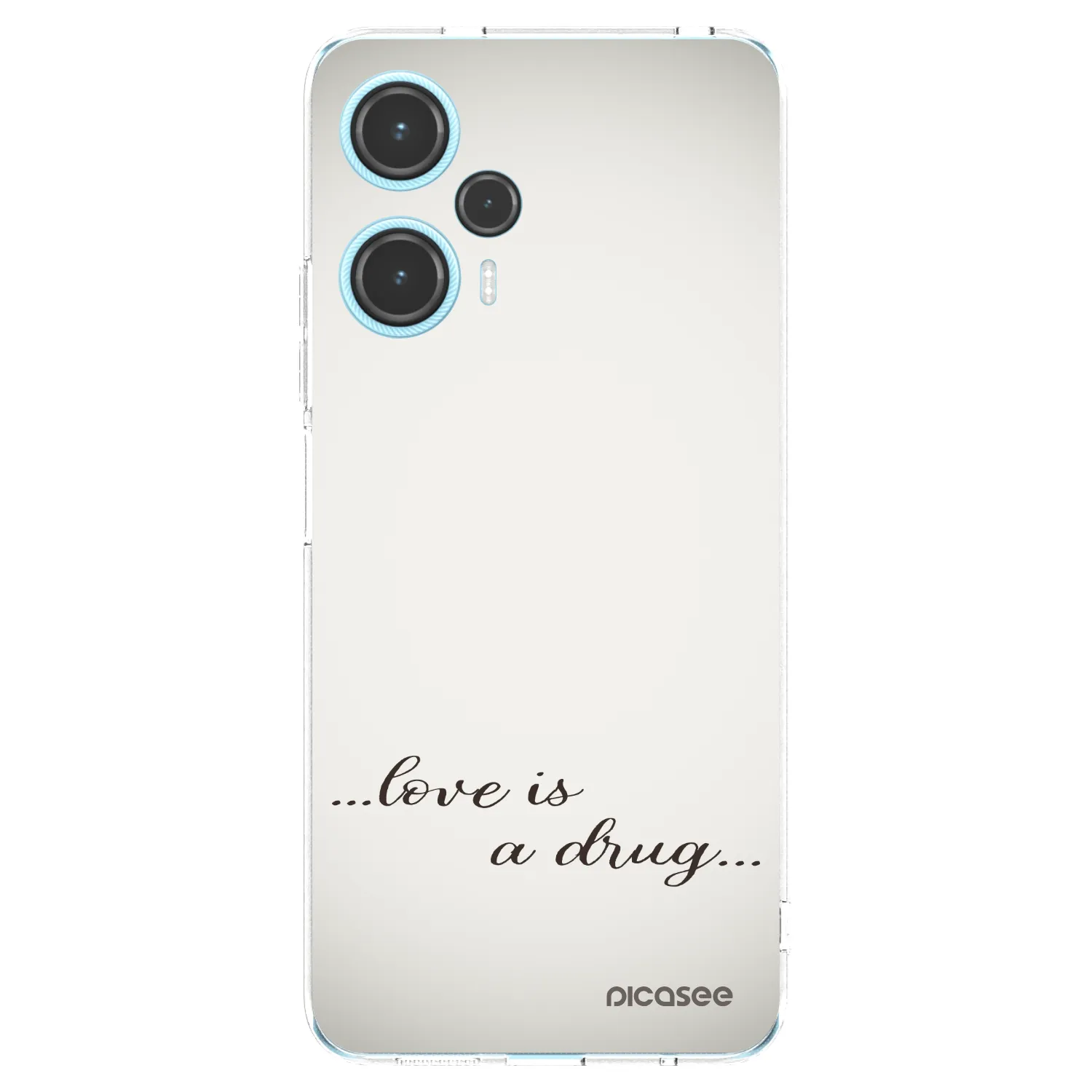 Picasee silikonska prozirna maskica za Xiaomi Poco F5 - Love is a drug
