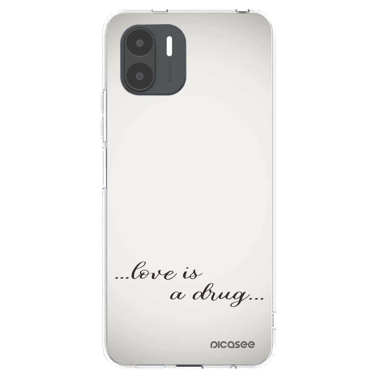 Picasee silikonska prozirna maskica za Xiaomi Redmi A2 - Love is a drug