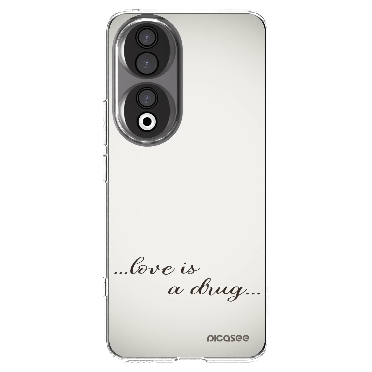 Picasee silikonska prozirna maskica za Honor 90 5G - Love is a drug