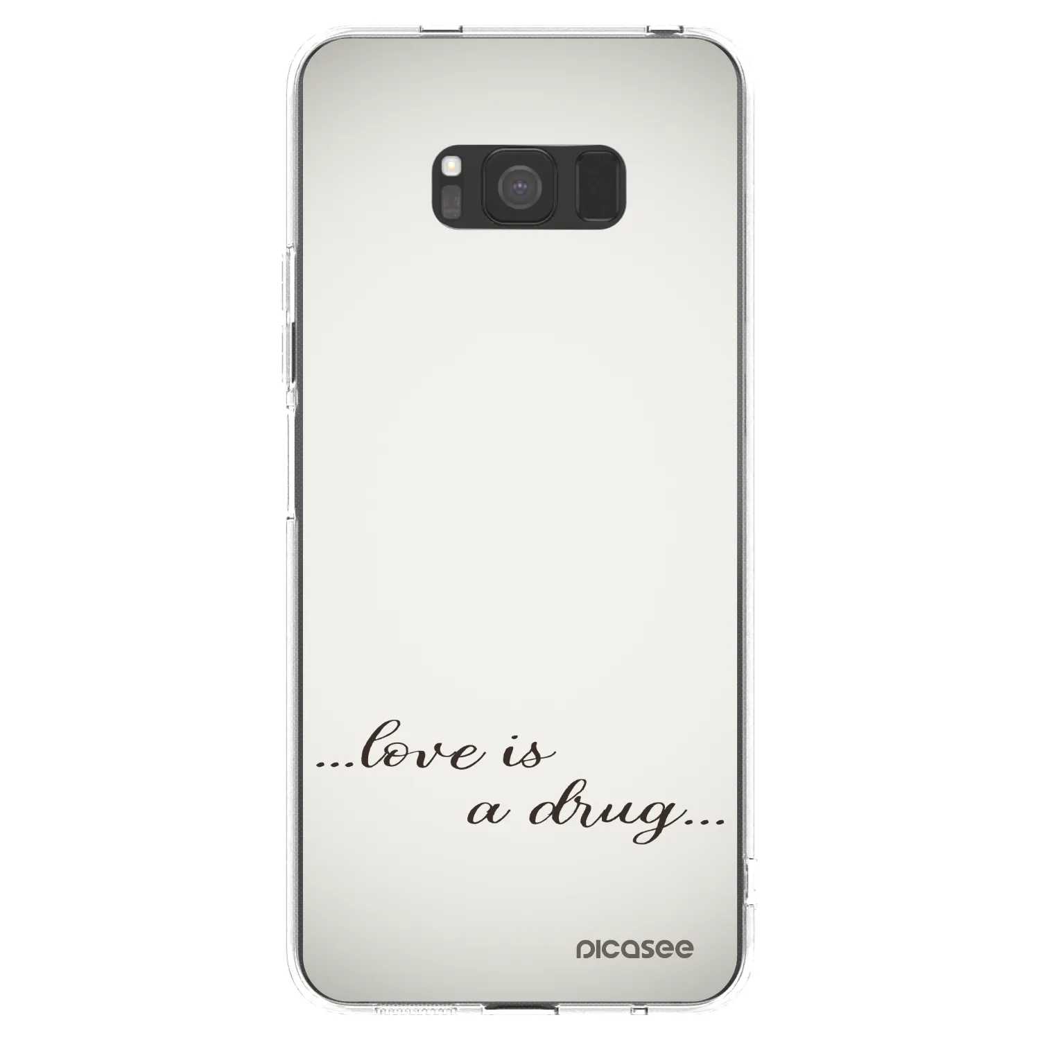 Picasee silikonska prozirna maskica za Samsung Galaxy S8 G950F - Love is a drug