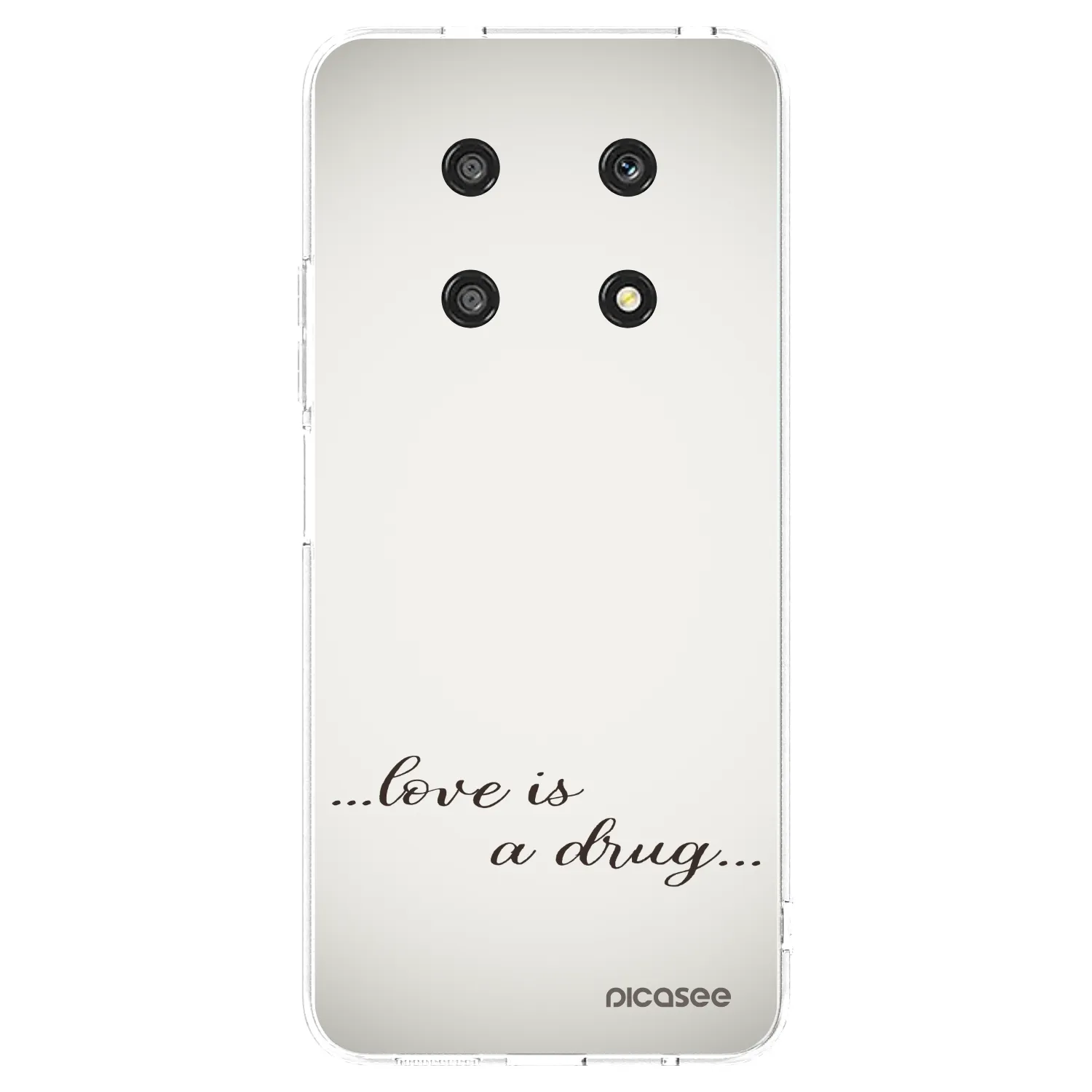 Picasee silikonska prozirna maskica za Honor Magic4 Lite 5G - Love is a drug