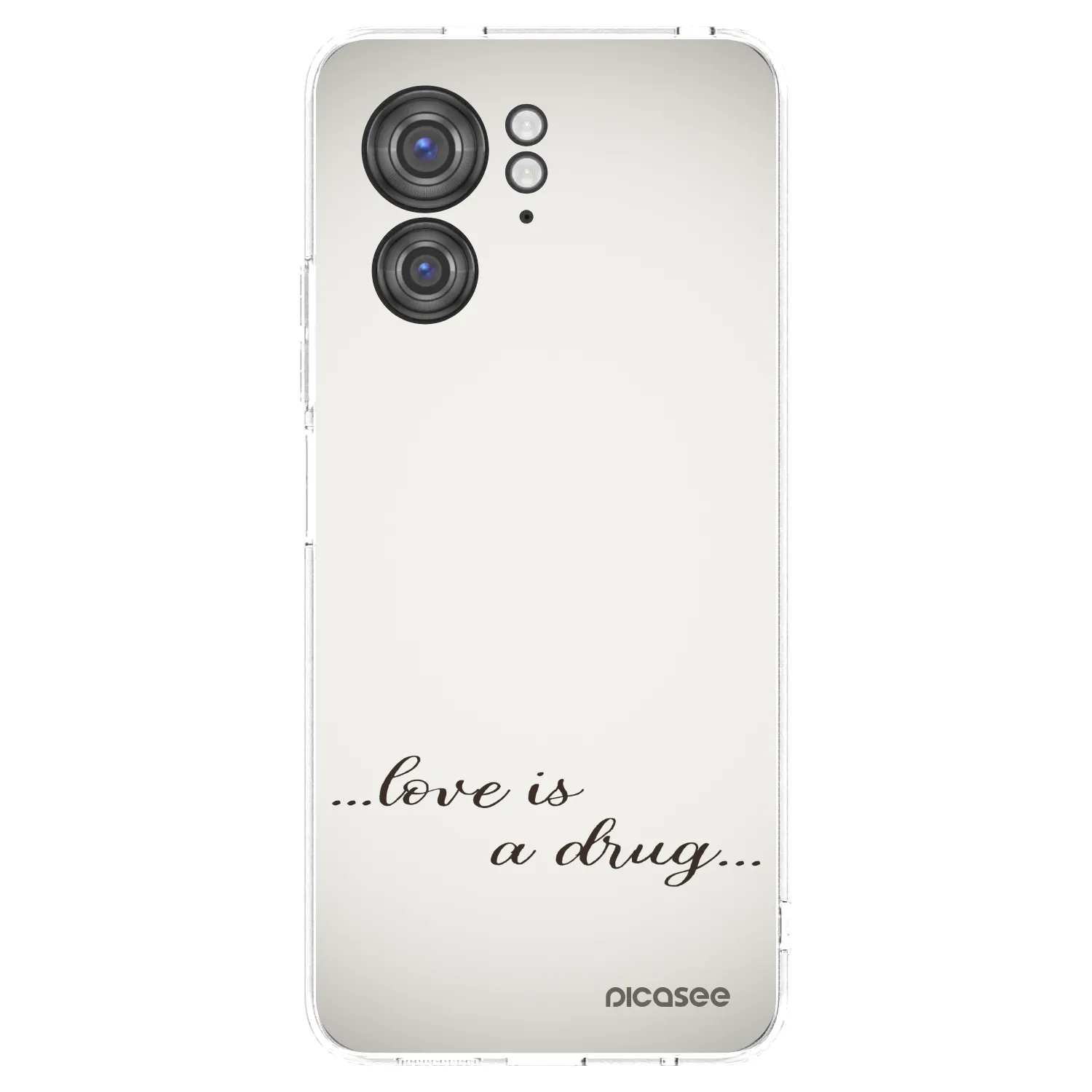 Picasee silikonska prozirna maskica za Motorola Edge 40 - Love is a drug
