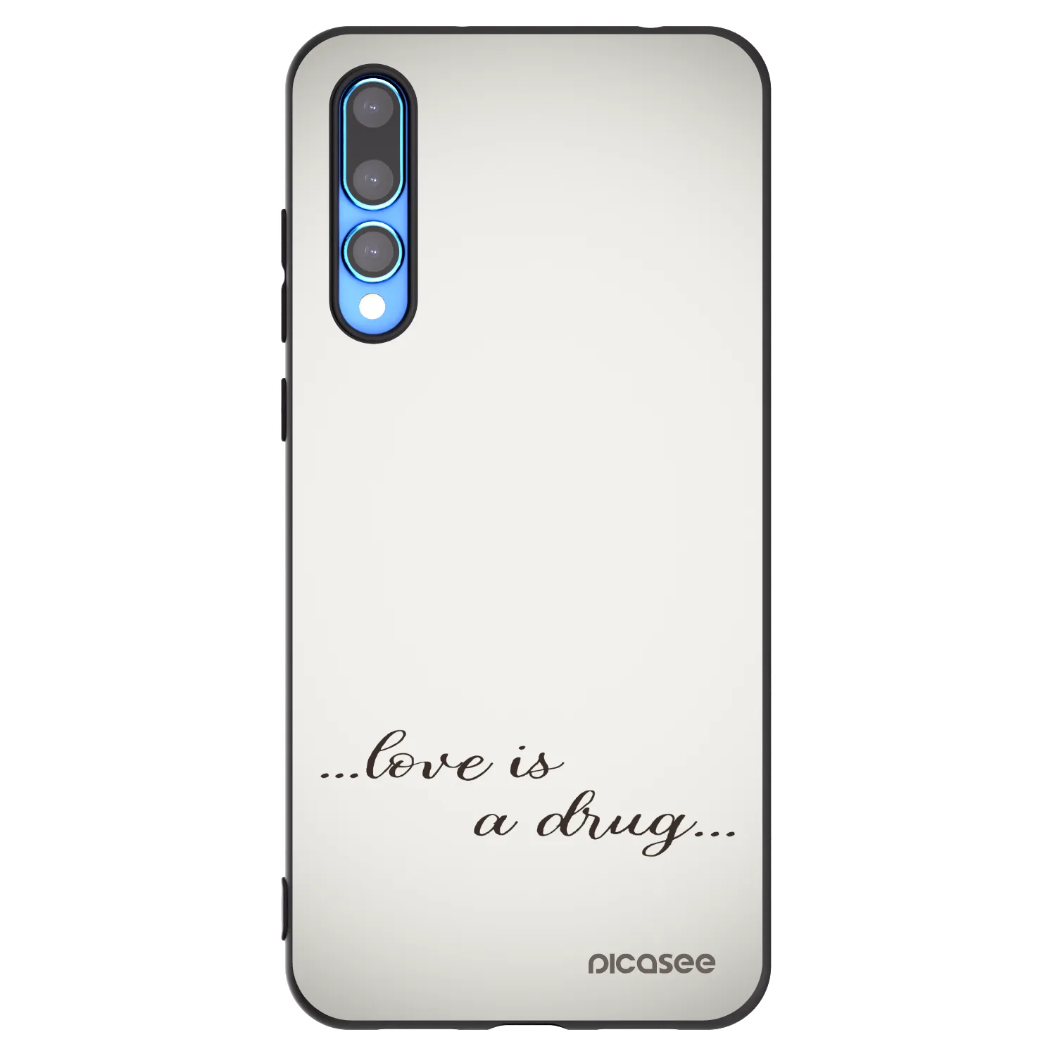 Picasee crna silikonska maskica za Huawei P20 Pro - Love is a drug