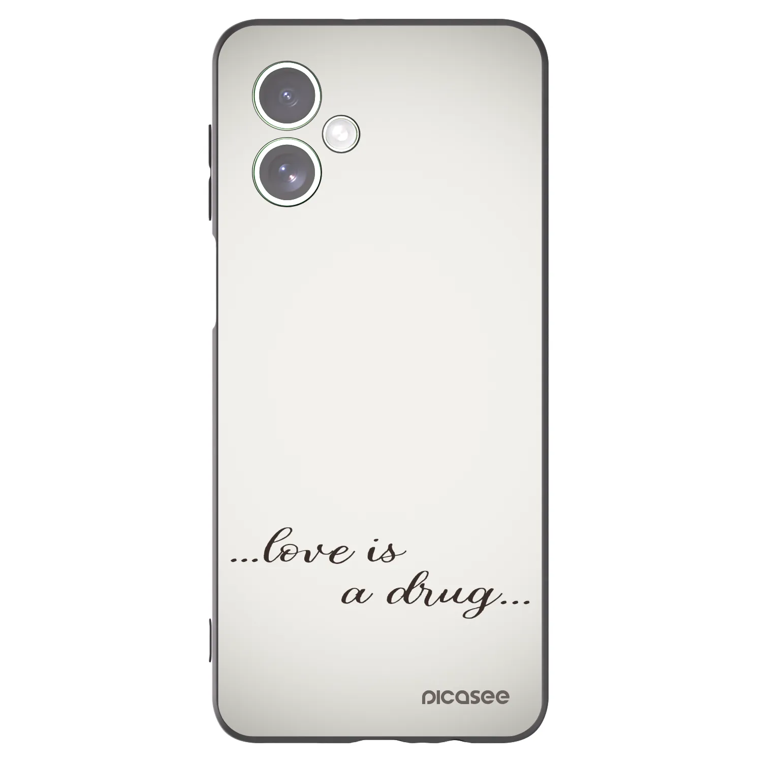 Picasee crna silikonska maskica za Motorola Moto G54 5G - Love is a drug
