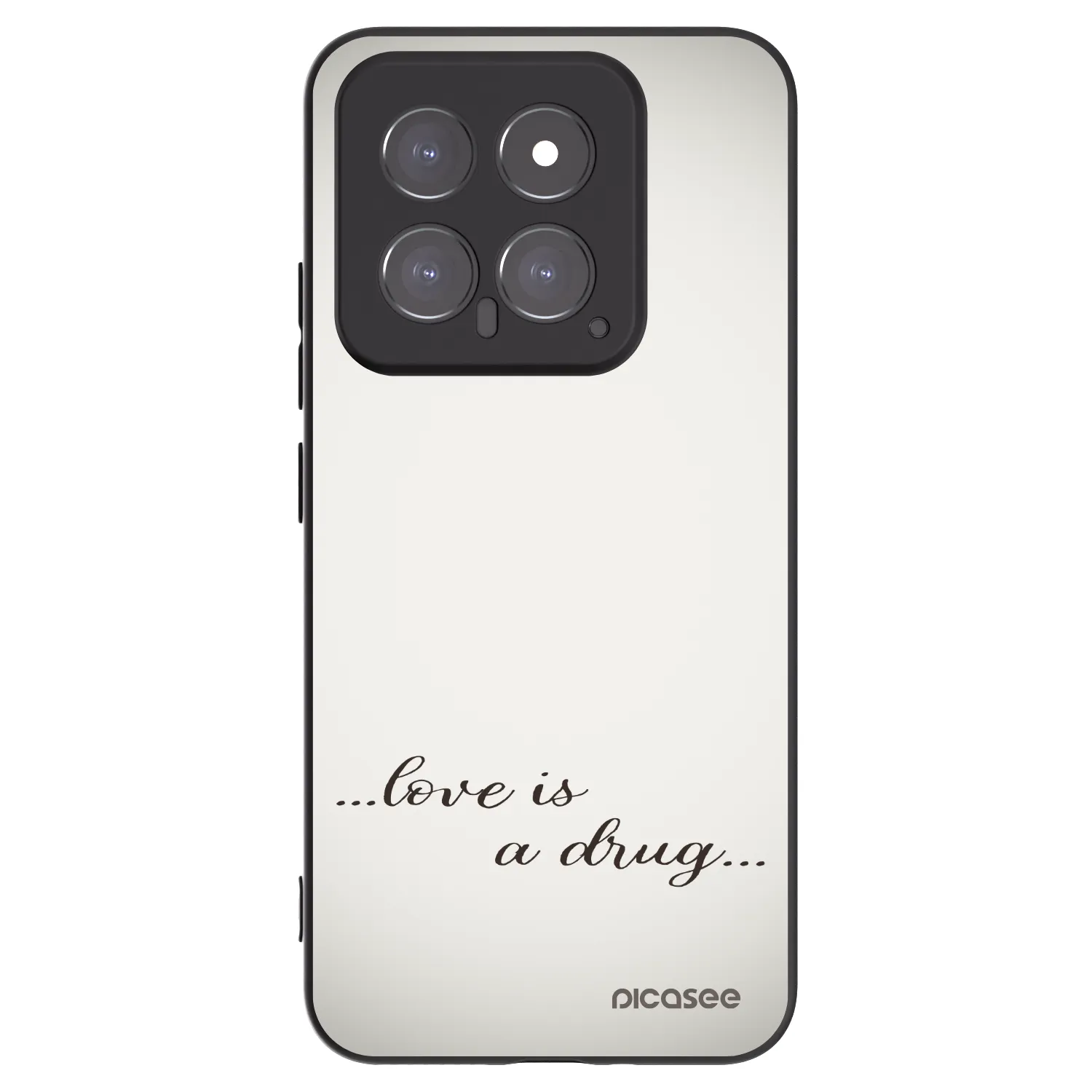 Picasee crna silikonska maskica za Xiaomi 14 - Love is a drug