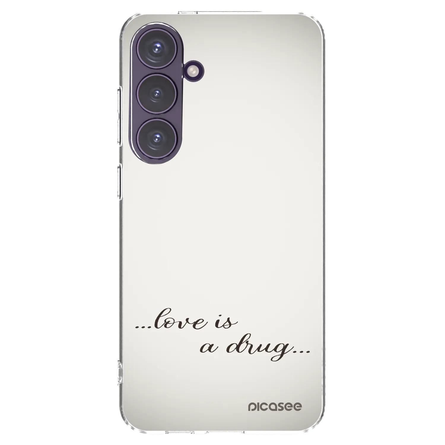 Picasee silikonska prozirna maskica za Samsung Galaxy S24+ S926B 5G - Love is a drug