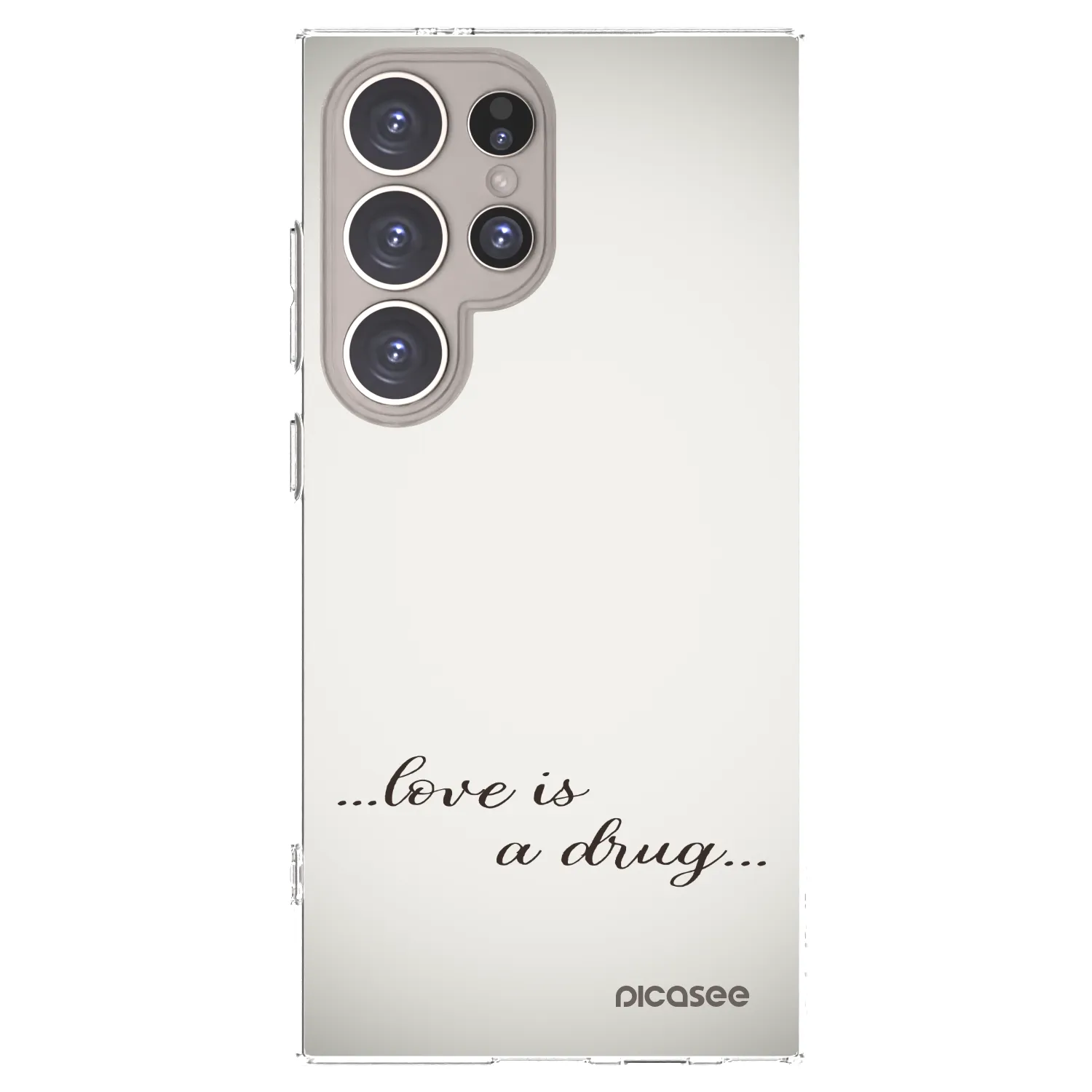 Picasee silikonska prozirna maskica za Samsung Galaxy S24 Ultra S928B 5G - Love is a drug