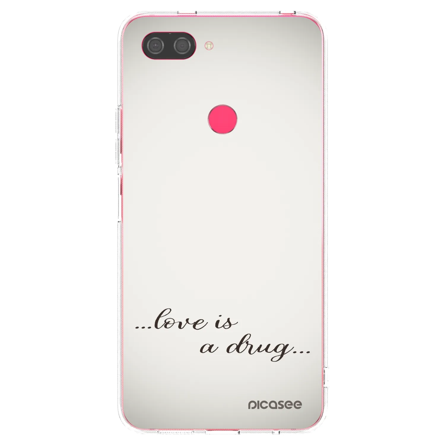Picasee silikonska prozirna maskica za Xiaomi Mi 8 Lite - Love is a drug