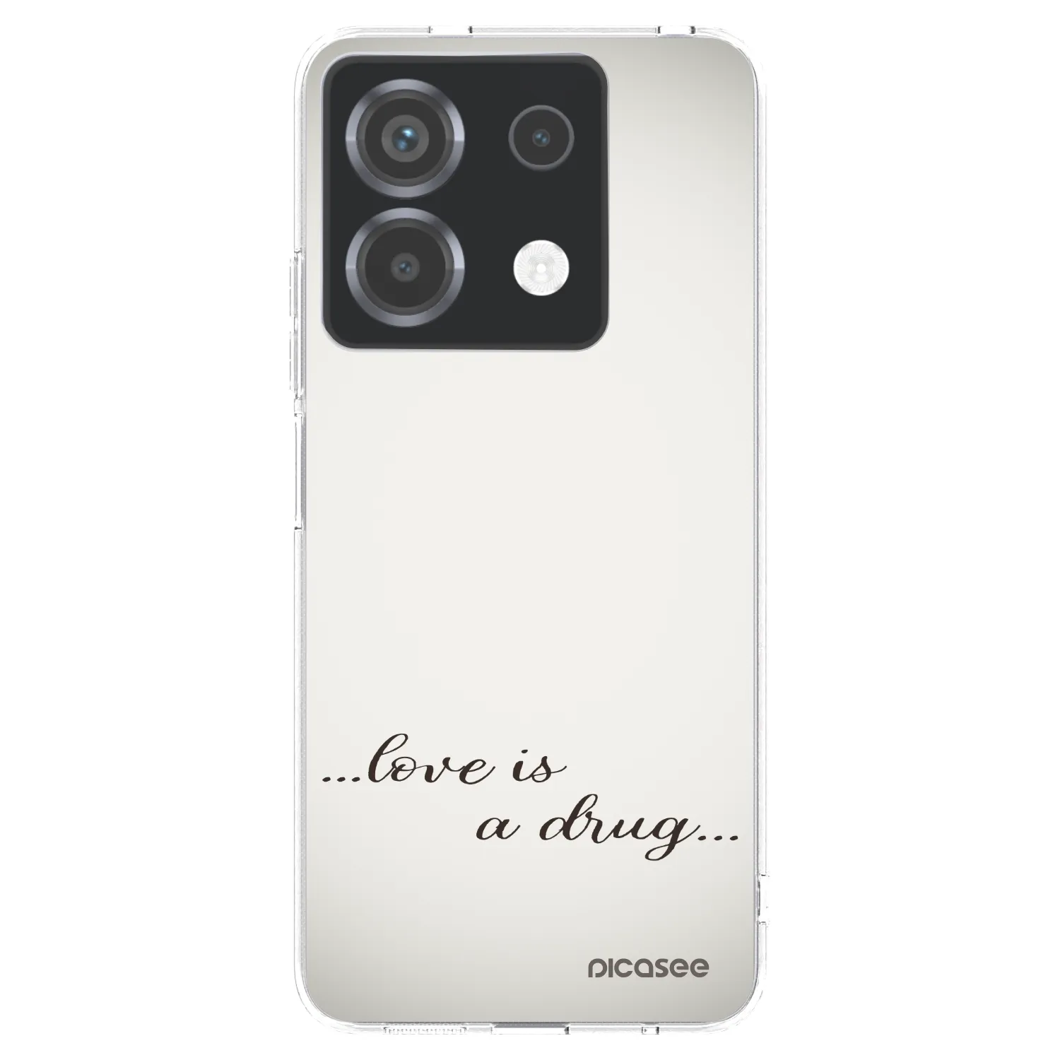 Picasee silikonska prozirna maskica za Xiaomi Poco X6 - Love is a drug