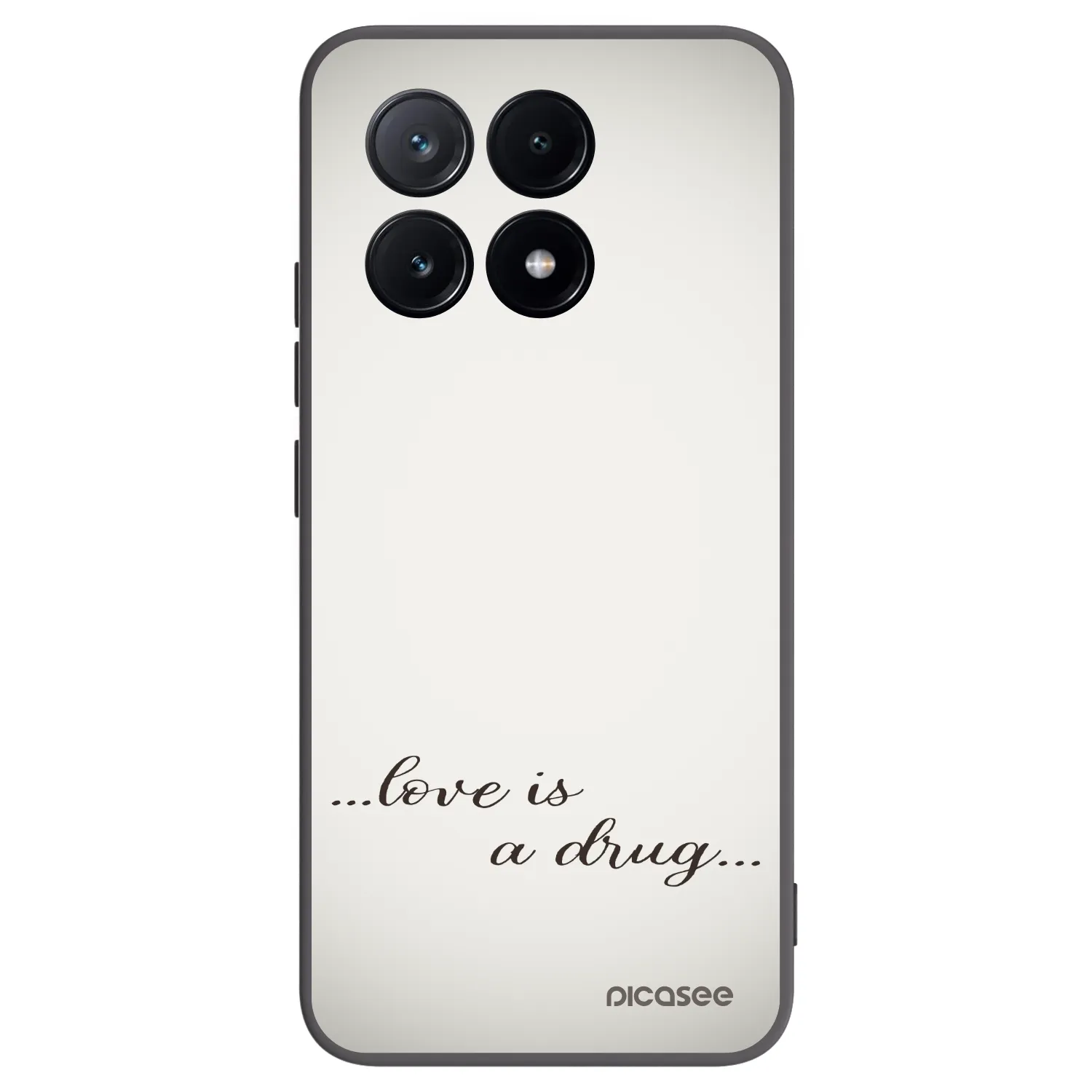 Picasee crna silikonska maskica za Xiaomi Poco X6 Pro - Love is a drug