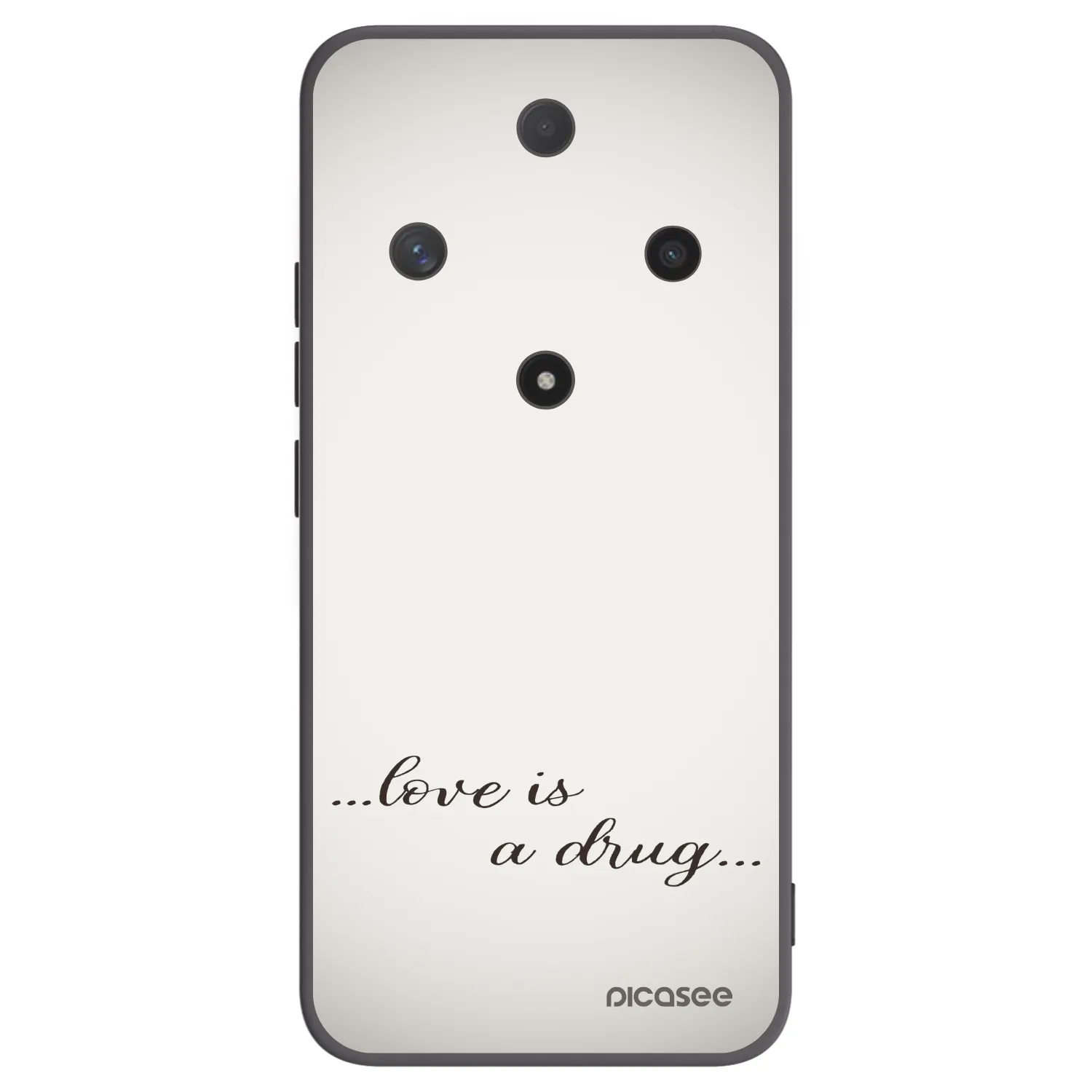 Picasee crna silikonska maskica za Honor Magic6 Lite 5G - Love is a drug