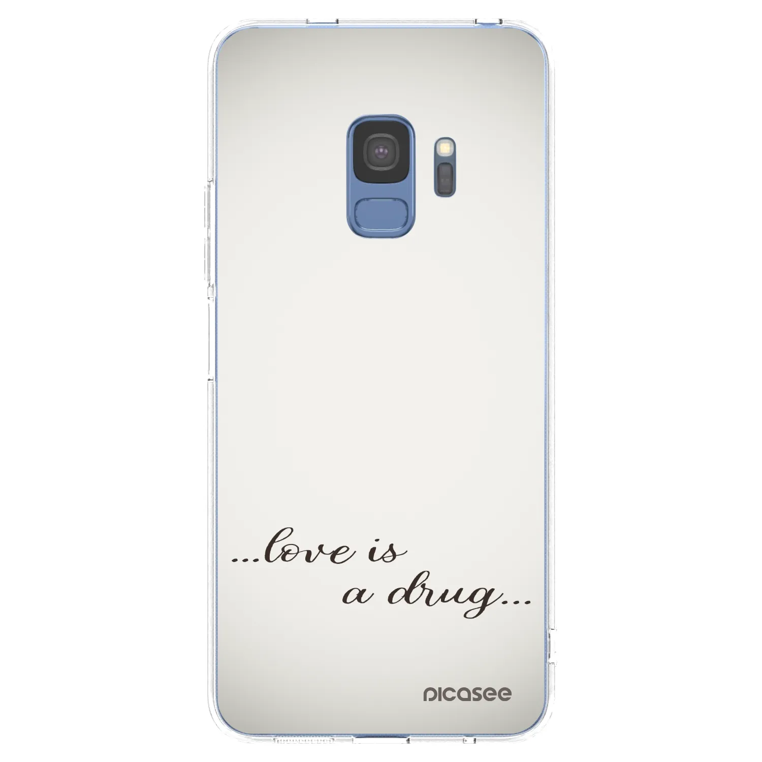 Picasee silikonska prozirna maskica za Samsung Galaxy S9 G960F - Love is a drug
