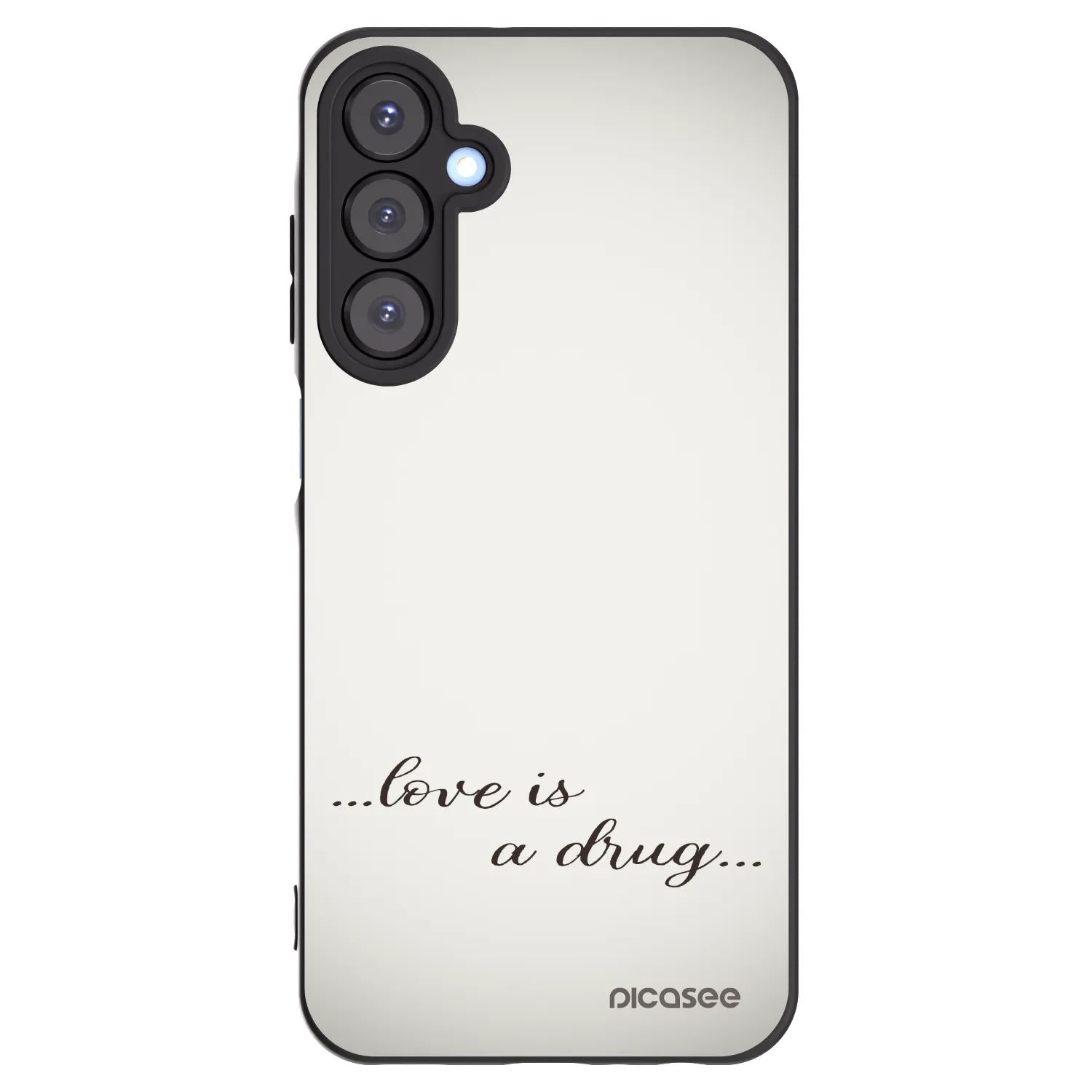 Picasee crna silikonska maskica za Samsung Galaxy A25 A256B 5G - Love is a drug