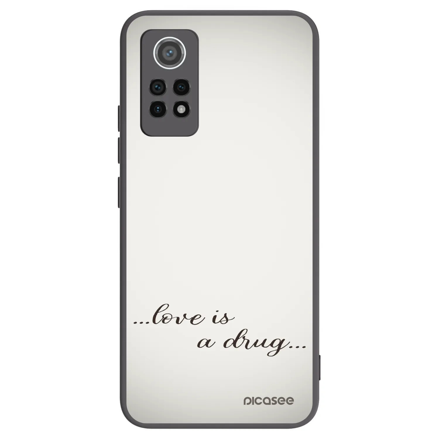 Picasee crna silikonska maskica za Xiaomi Redmi Note 12 Pro 4G - Love is a drug