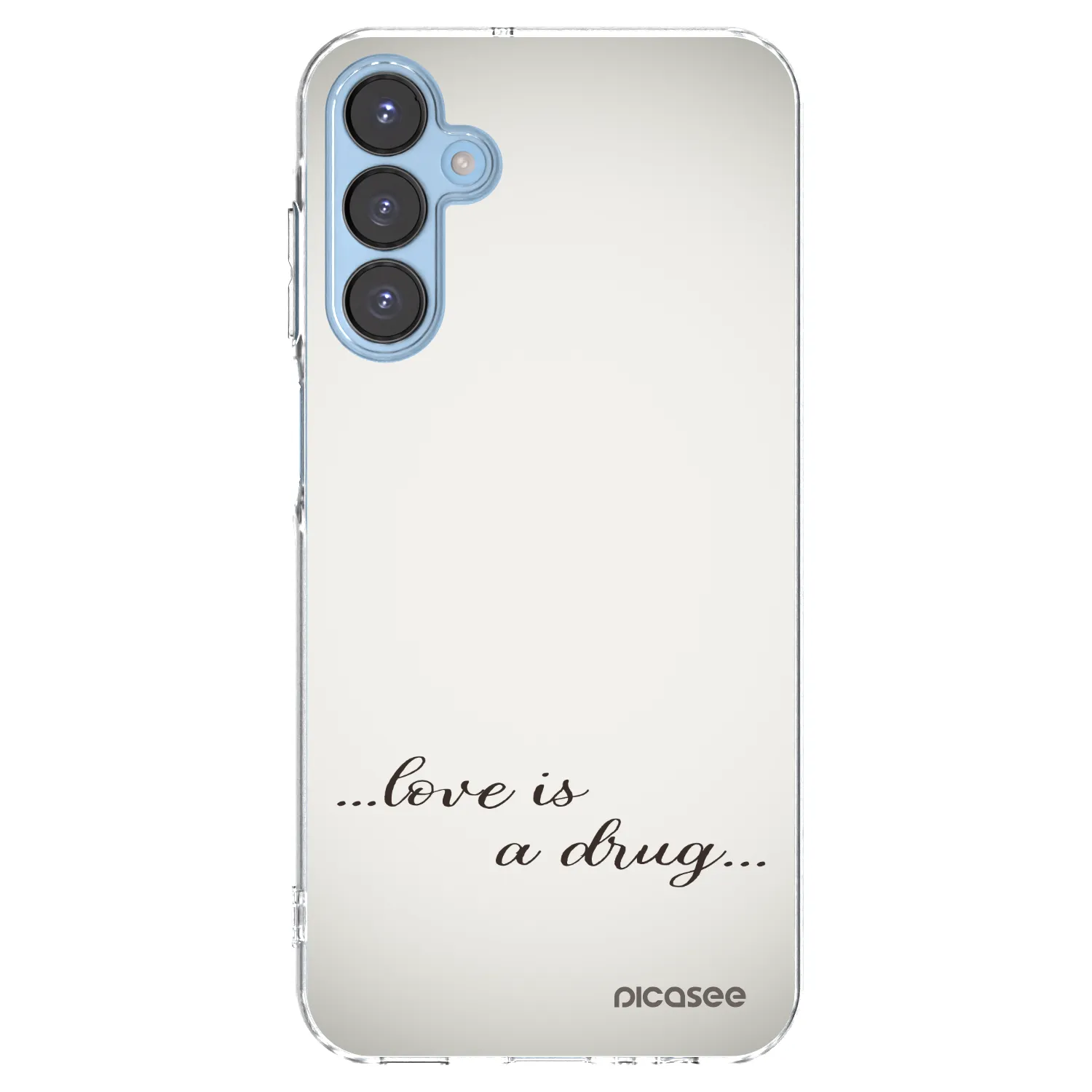 Picasee silikonska prozirna maskica za Samsung Galaxy A15 A156B 5G - Love is a drug