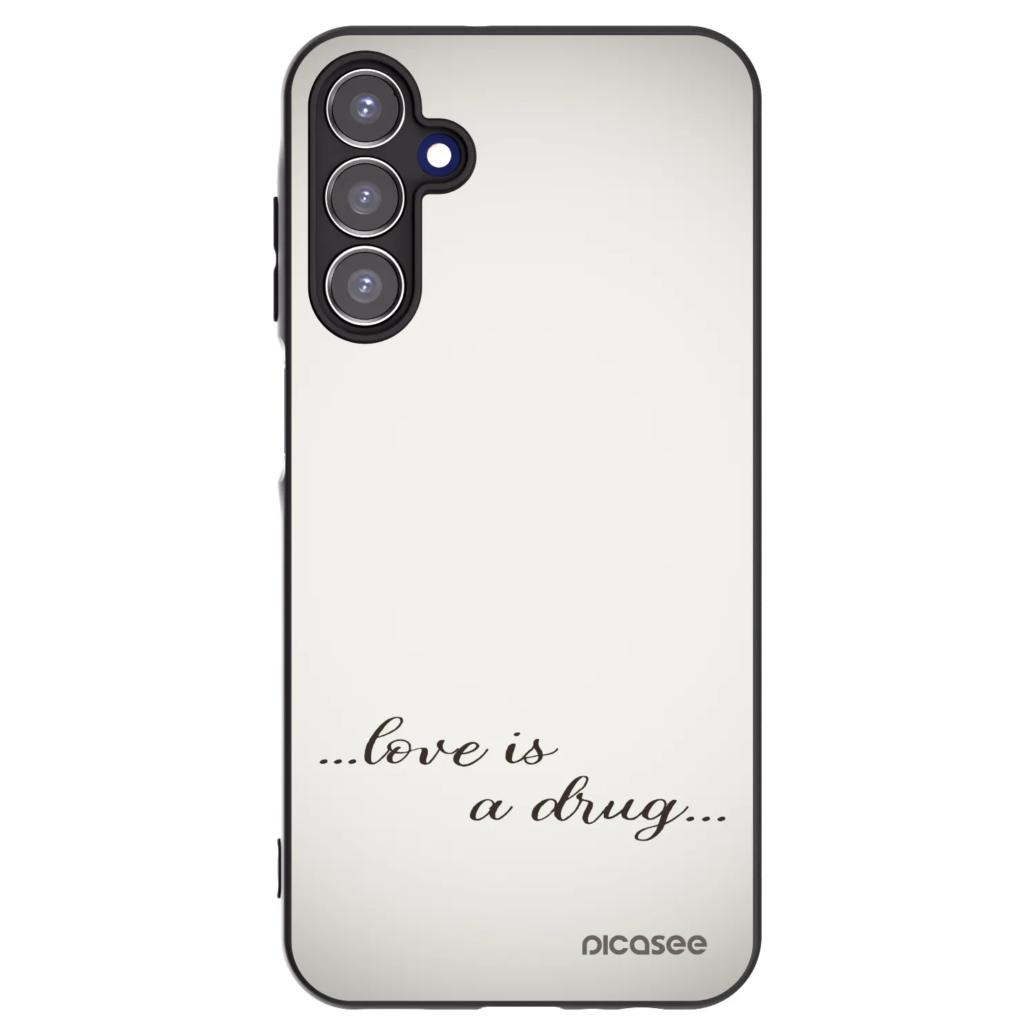 Picasee crna silikonska maskica za Samsung Galaxy A15 A155F 4G - Love is a drug