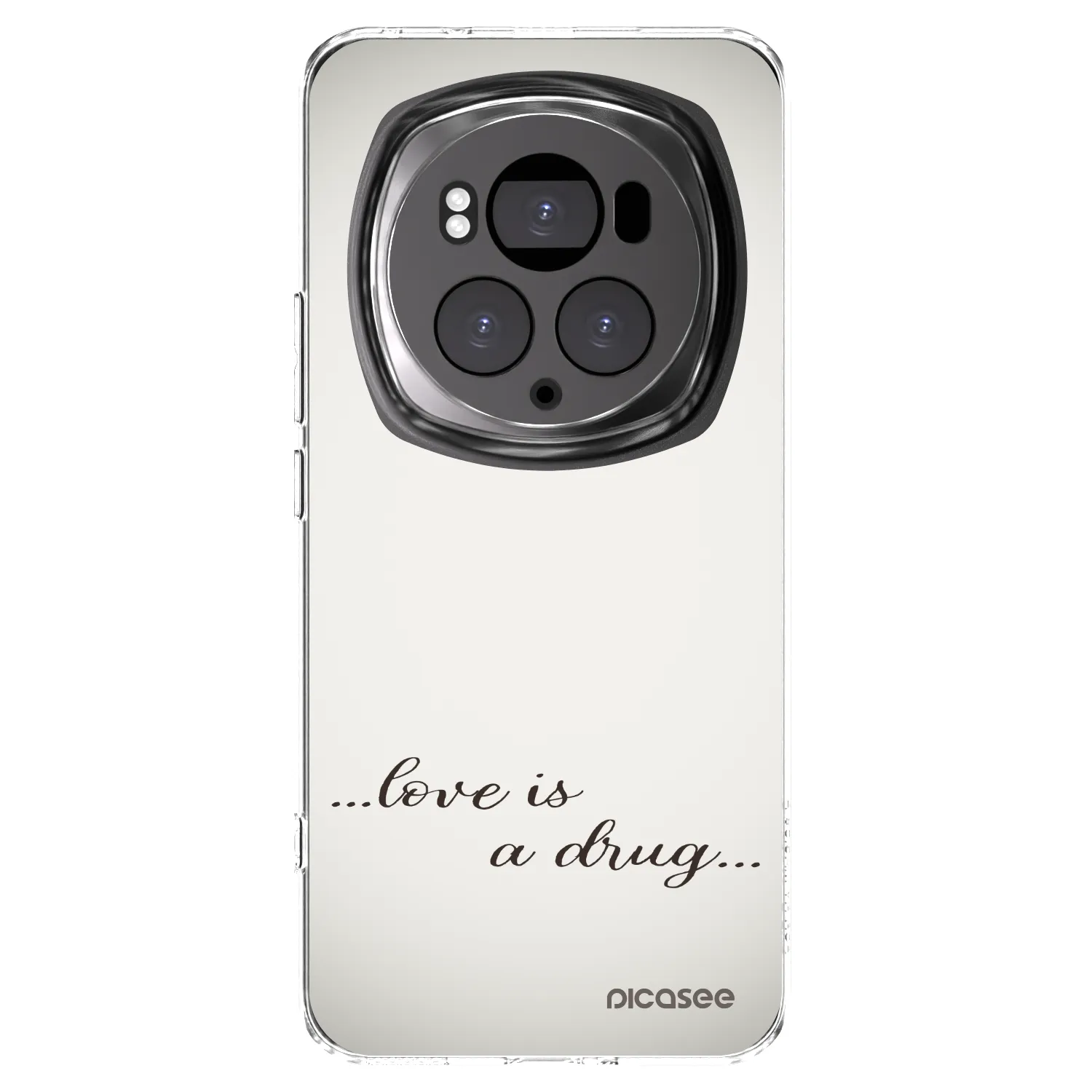 Picasee silikonska prozirna maskica za Honor Magic6 Pro - Love is a drug