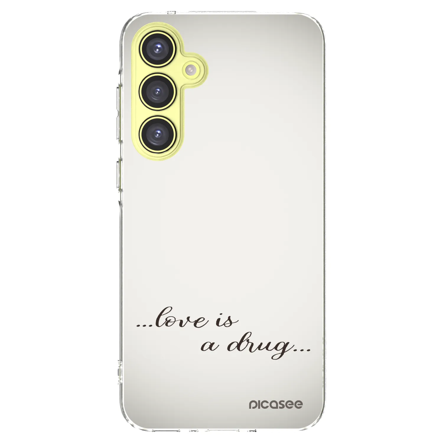 Picasee silikonska prozirna maskica za Samsung Galaxy A35 5G A356B - Love is a drug