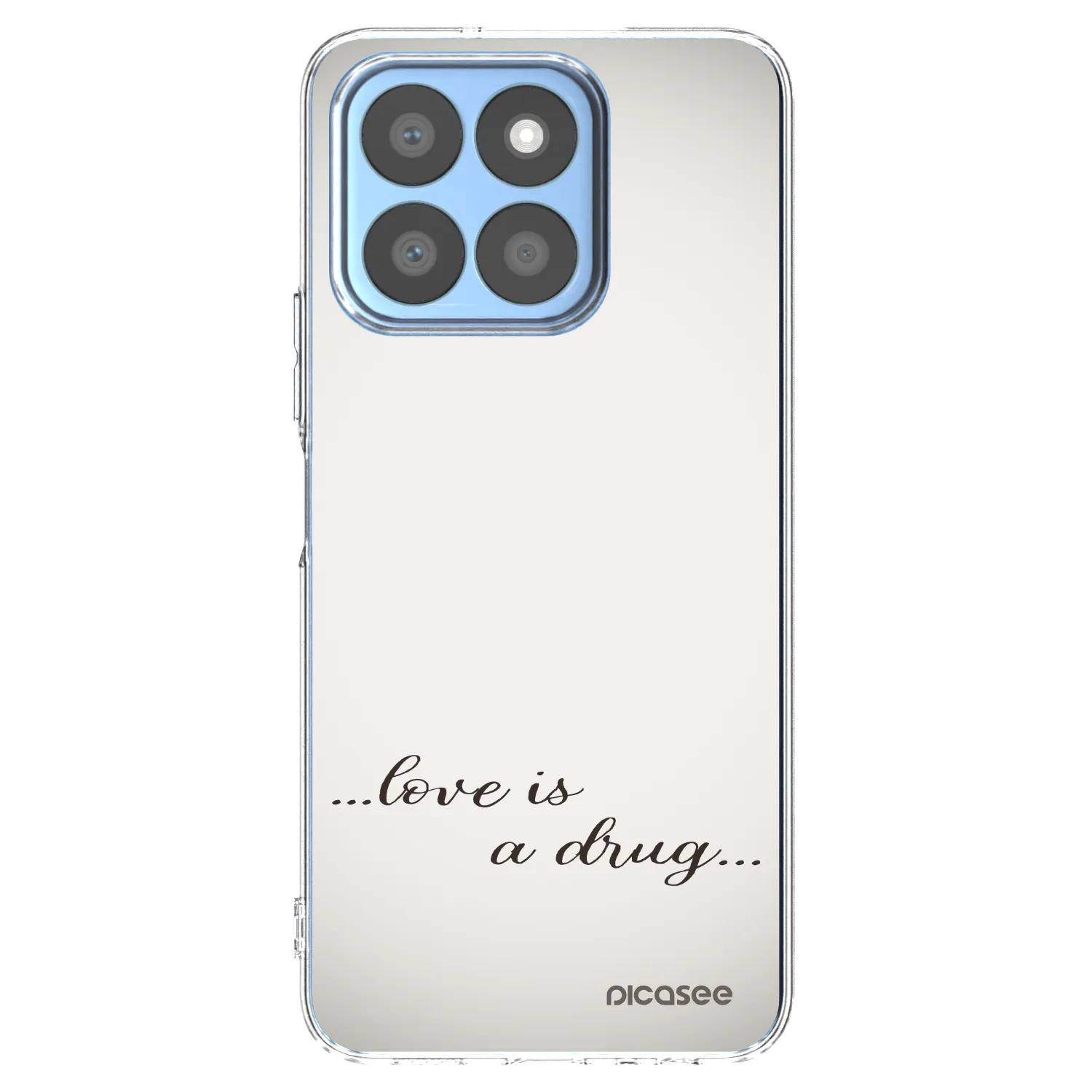 Picasee silikonska prozirna maskica za Honor X8b - Love is a drug