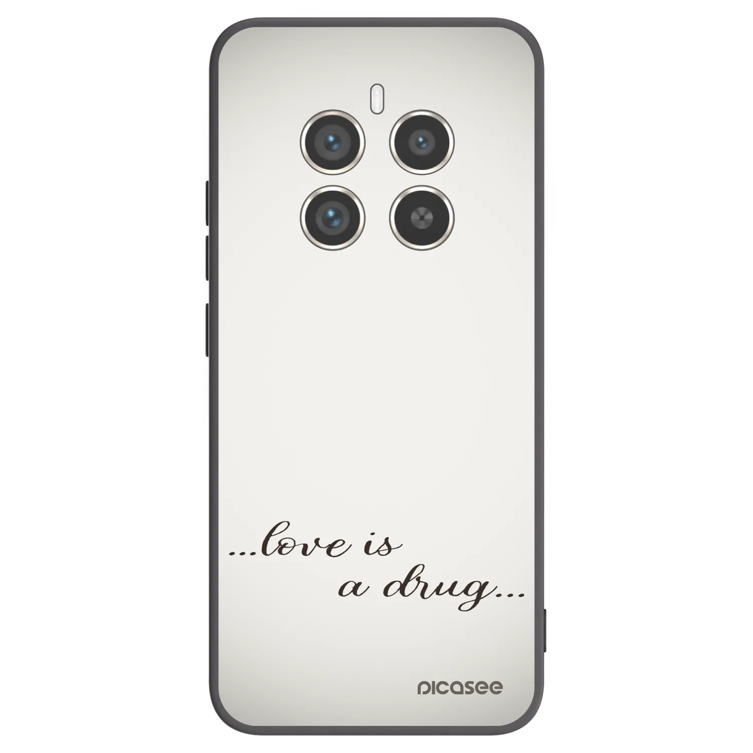 Picasee crna silikonska maskica za Realme 12 Pro 5G - Love is a drug