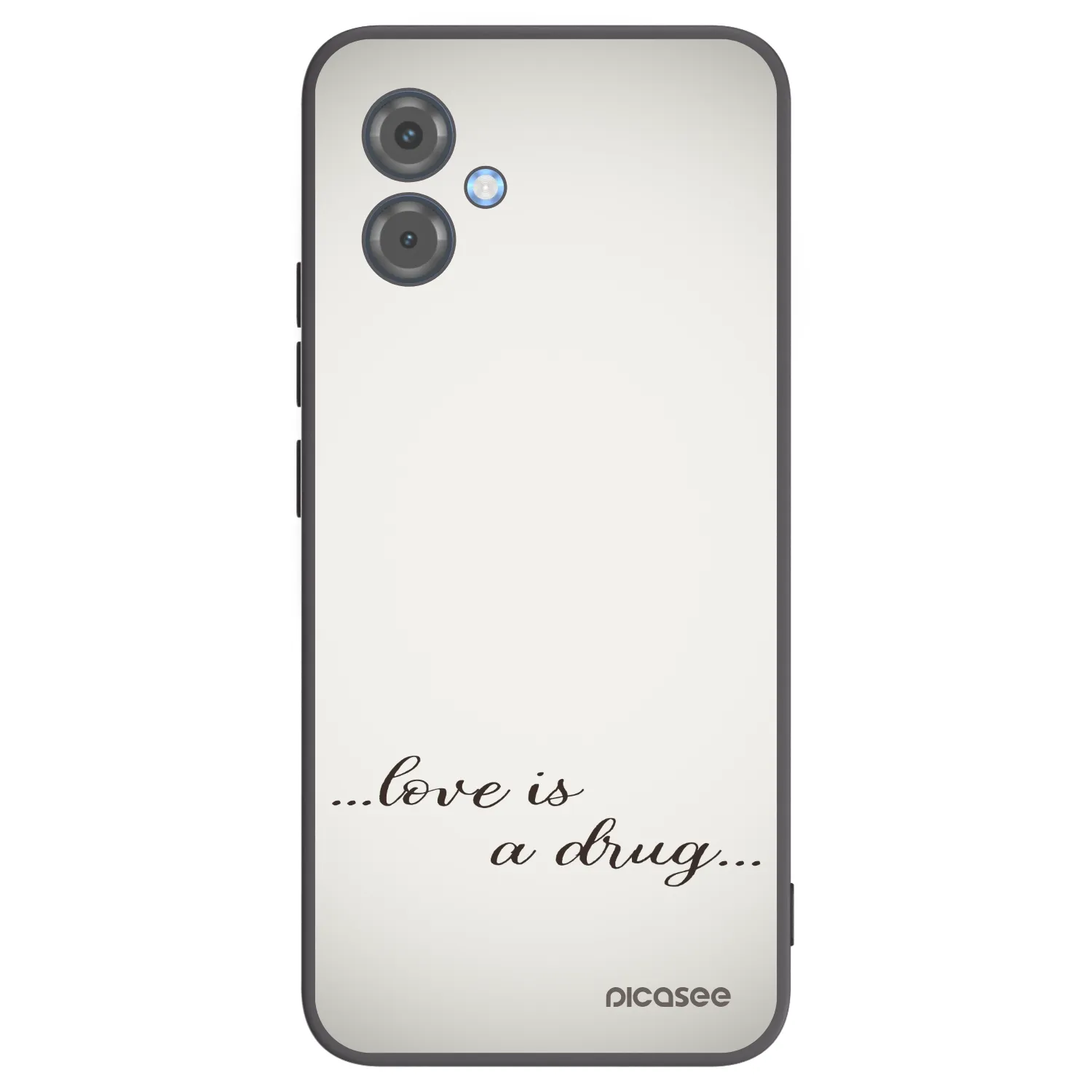 Picasee crna silikonska maskica za Motorola Moto G14 - Love is a drug
