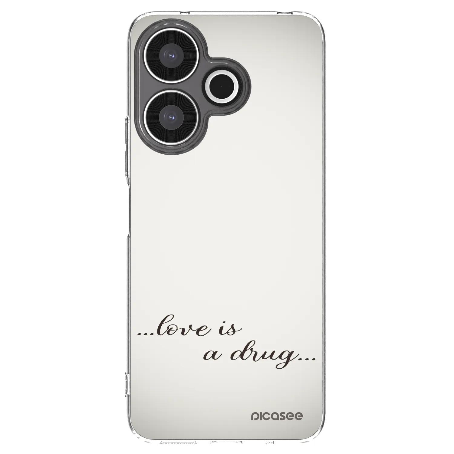 Picasee silikonska prozirna maskica za Xiaomi Redmi 13 4G - Love is a drug