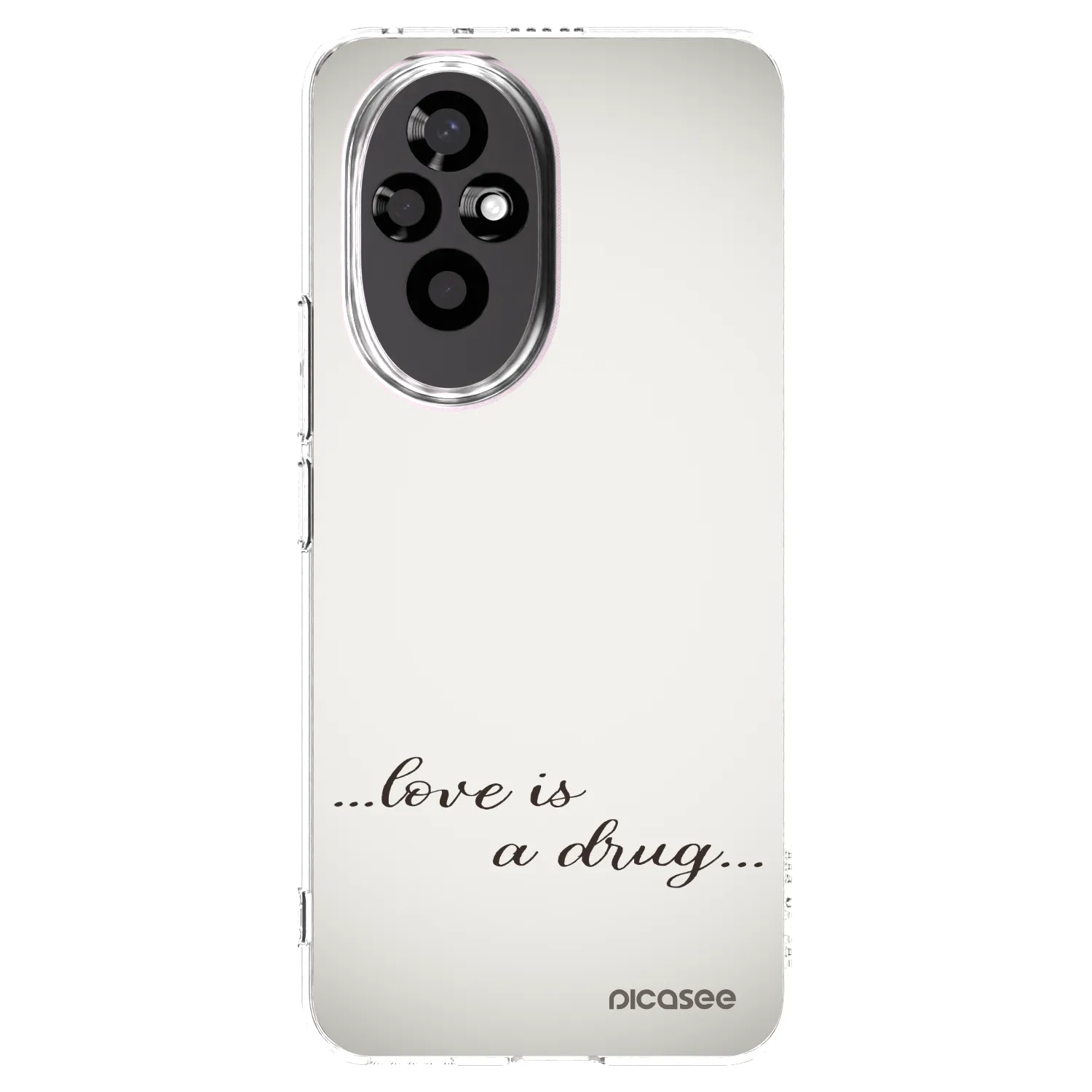 Picasee silikonska prozirna maskica za Honor 200 5G - Love is a drug