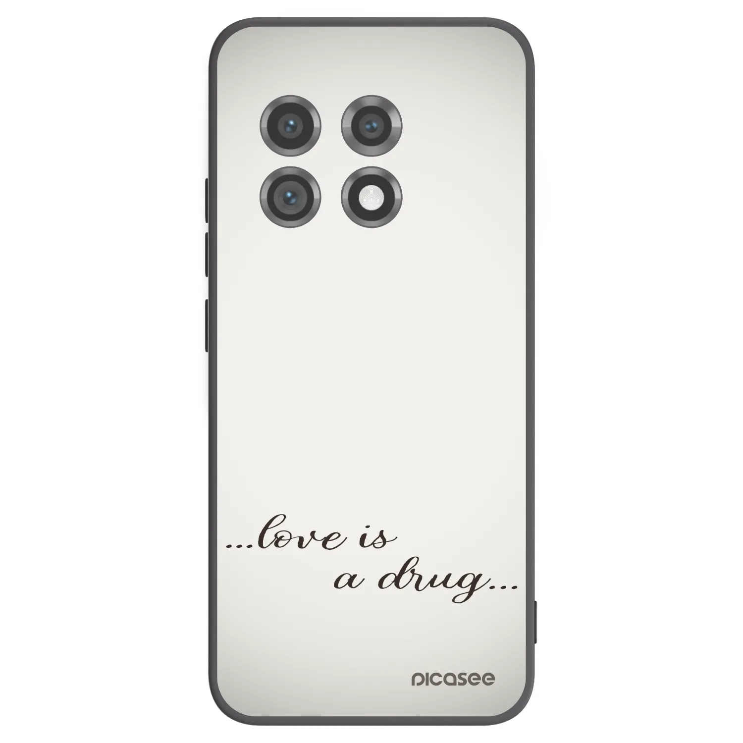 Picasee crna silikonska maskica za OnePlus 11 5G - Love is a drug