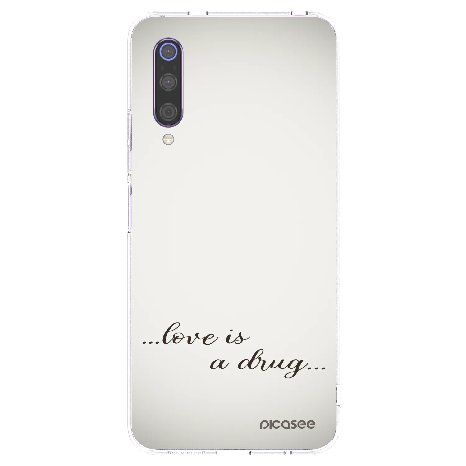 Picasee silikonska prozirna maskica za Xiaomi Mi 9 - Love is a drug