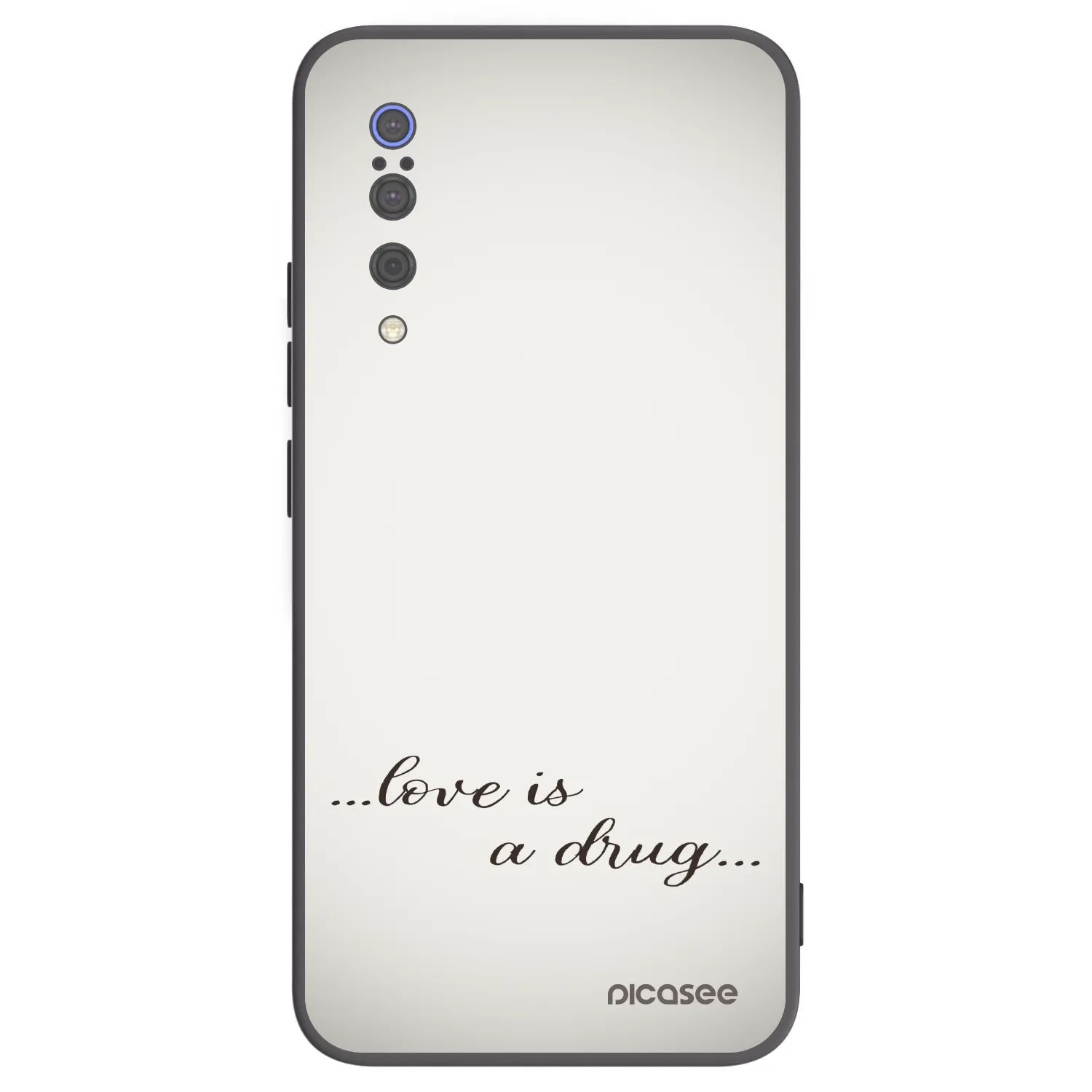 Picasee crna silikonska maskica za Xiaomi Mi 9 - Love is a drug