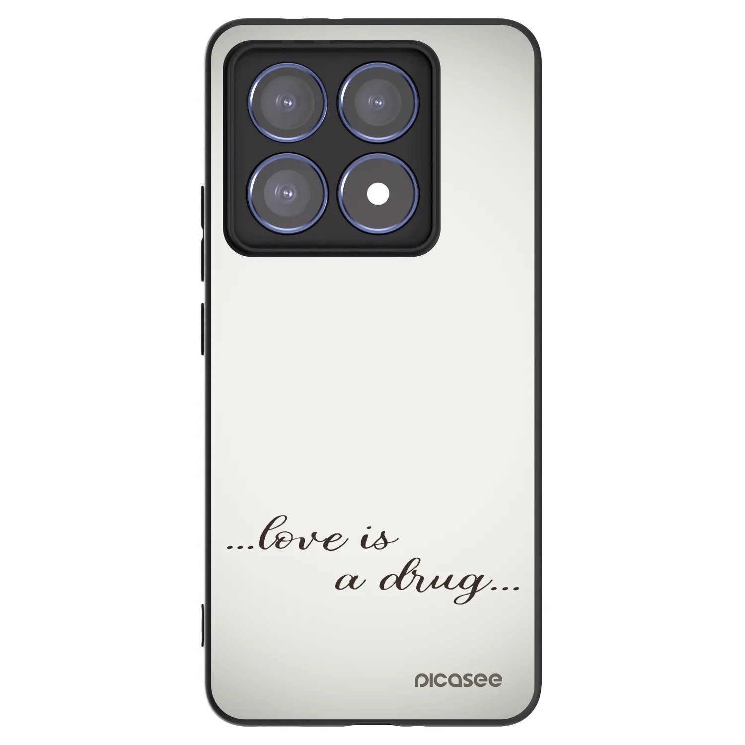 Picasee crna silikonska maskica za Xiaomi 14T Pro - Love is a drug