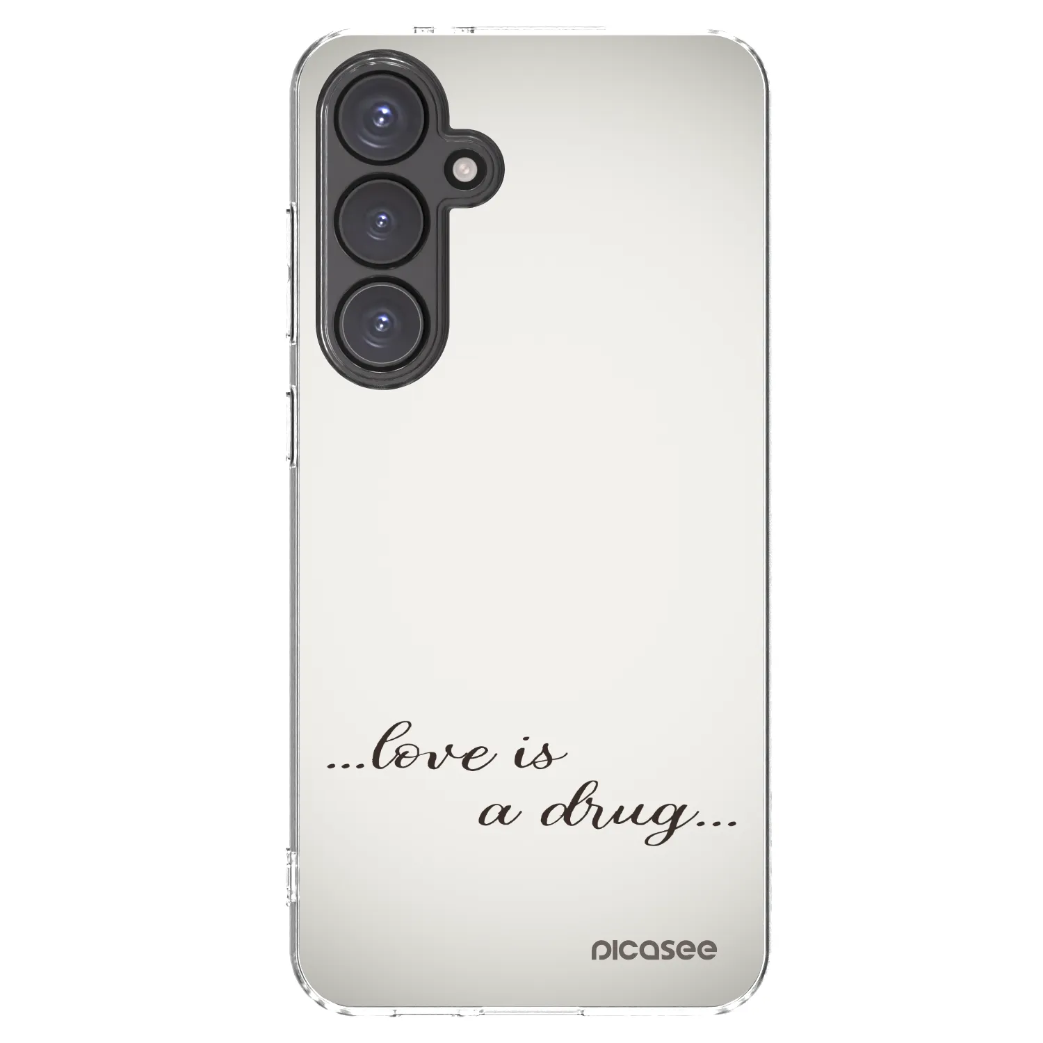 Picasee silikonska prozirna maskica za Samsung Galaxy S24 FE S721B - Love is a drug