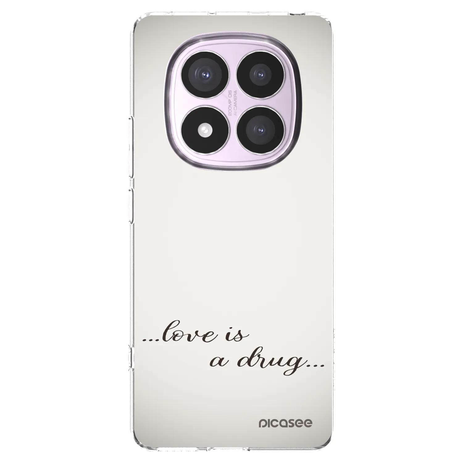 Picasee silikonska prozirna maskica za Xiaomi Redmi Note 14 Pro 5G - Love is a drug