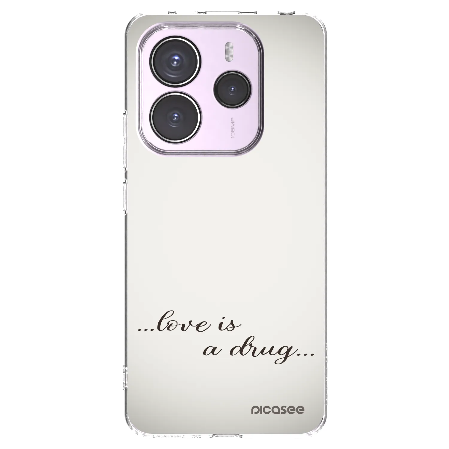 Picasee silikonska prozirna maskica za Xiaomi Redmi Note 14 5G - Love is a drug