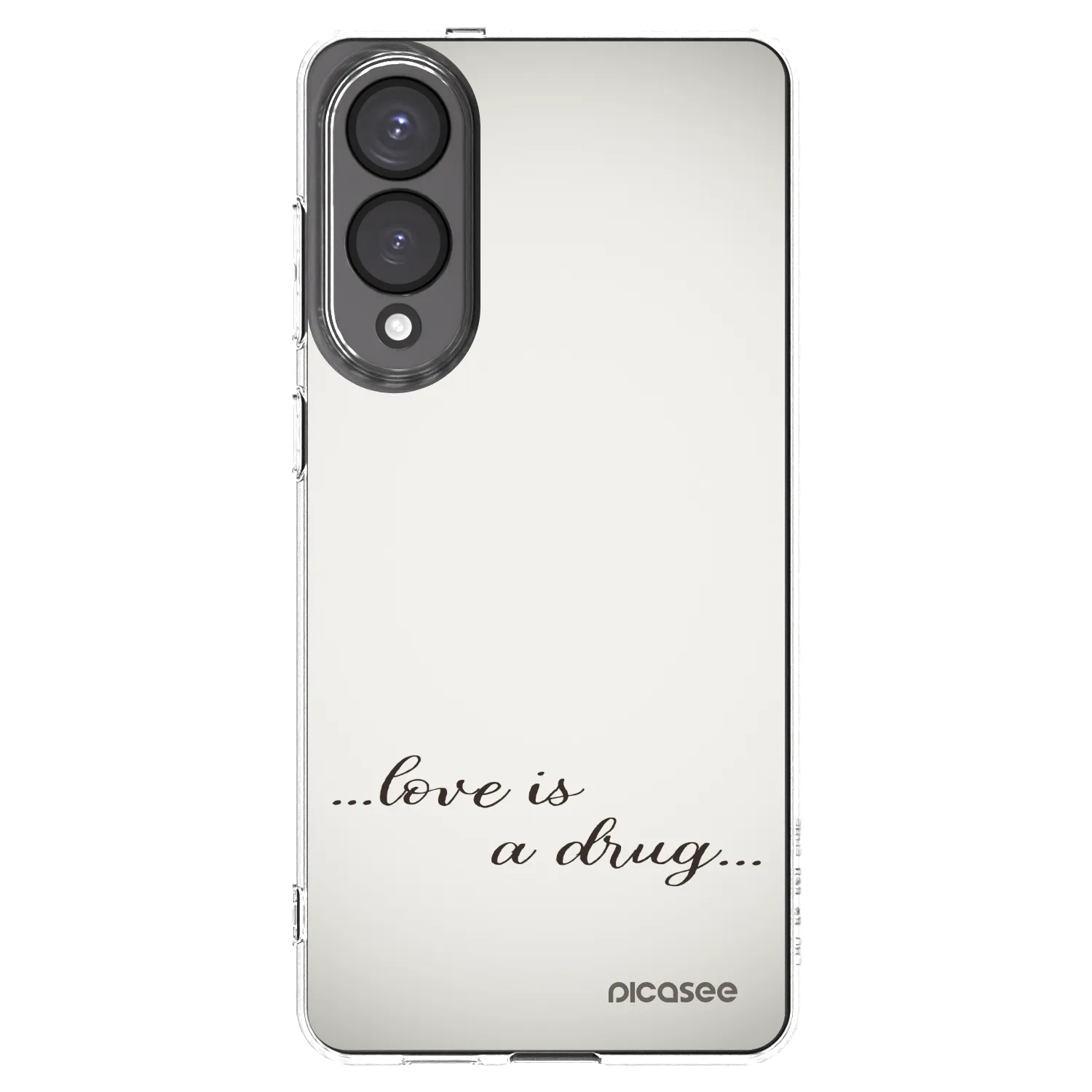 Picasee silikonska prozirna maskica za Samsung Galaxy S25 Edge 5G - Love is a drug