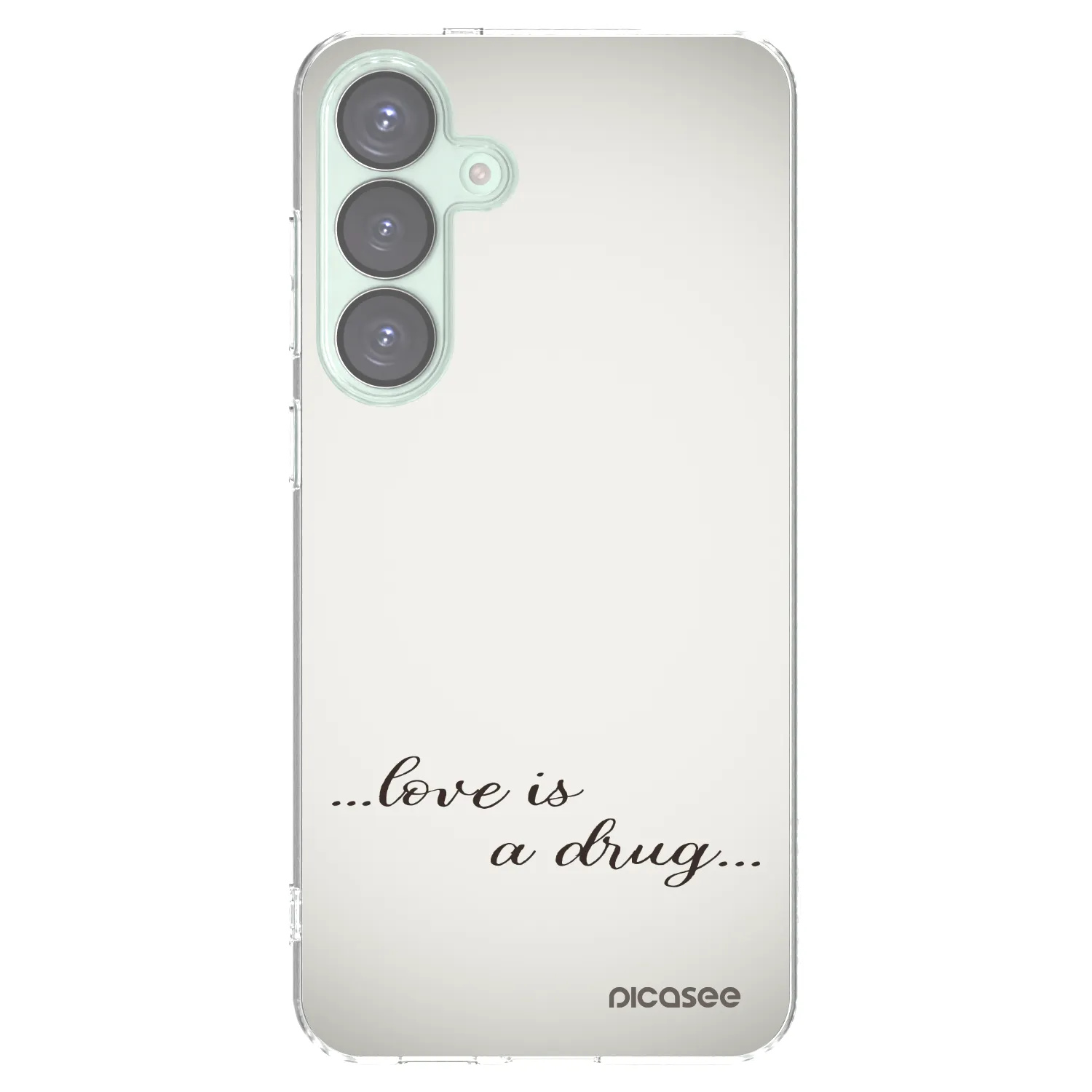 Picasee silikonska prozirna maskica za Samsung Galaxy S25+ 5G - Love is a drug