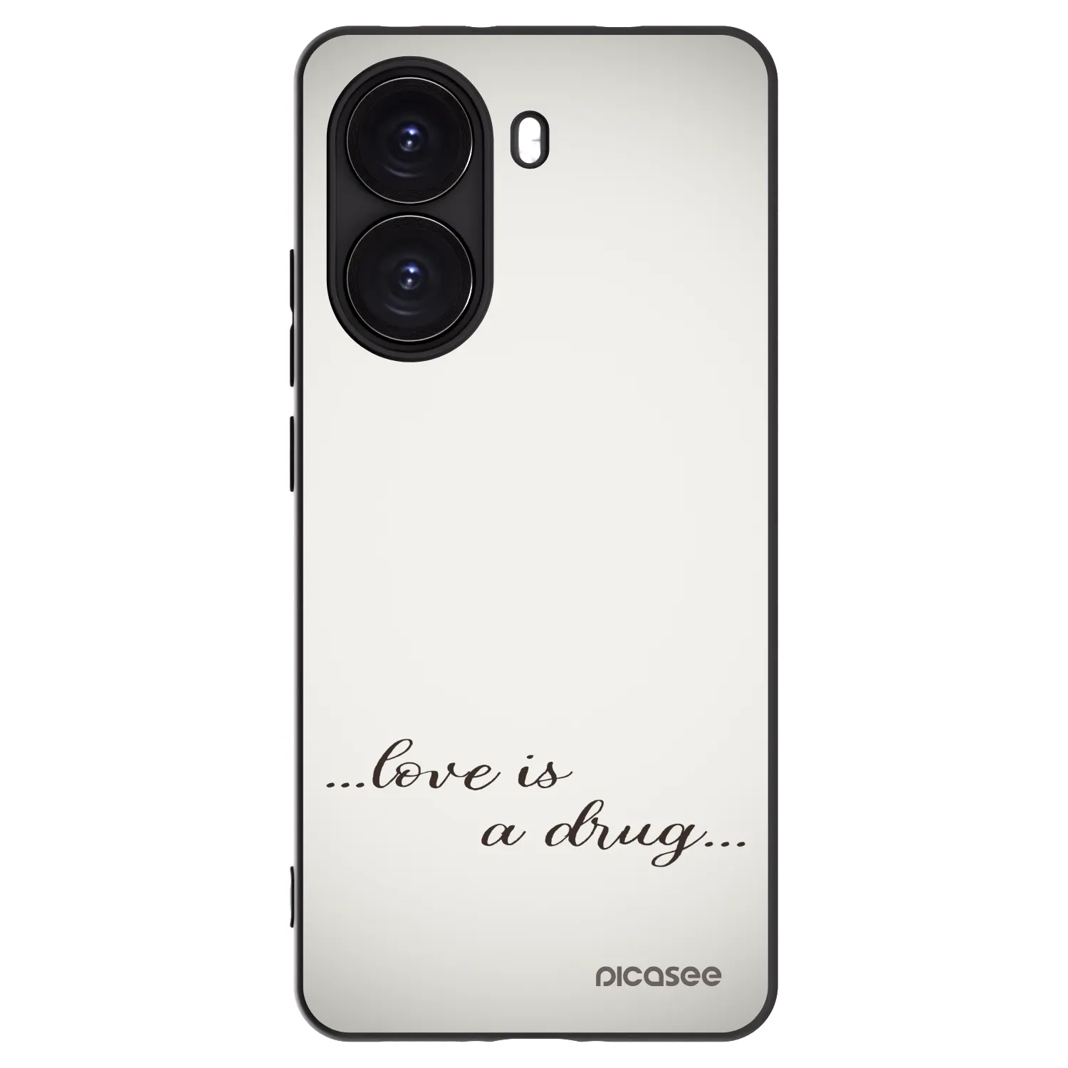 Picasee crna silikonska maskica za Xiaomi Poco X7 Pro 5G - Love is a drug