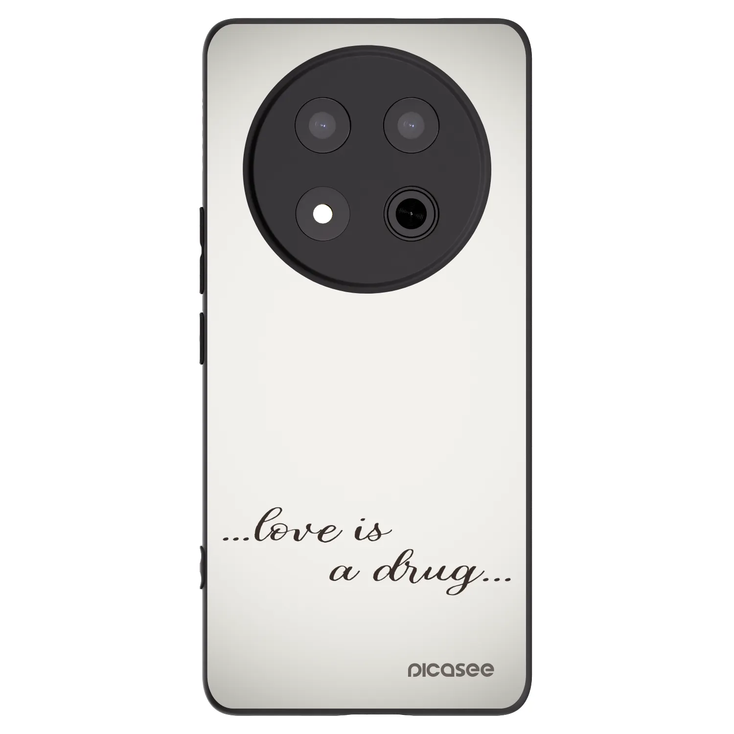 Picasee crna silikonska maskica za Honor Magic7 Lite 5G - Love is a drug