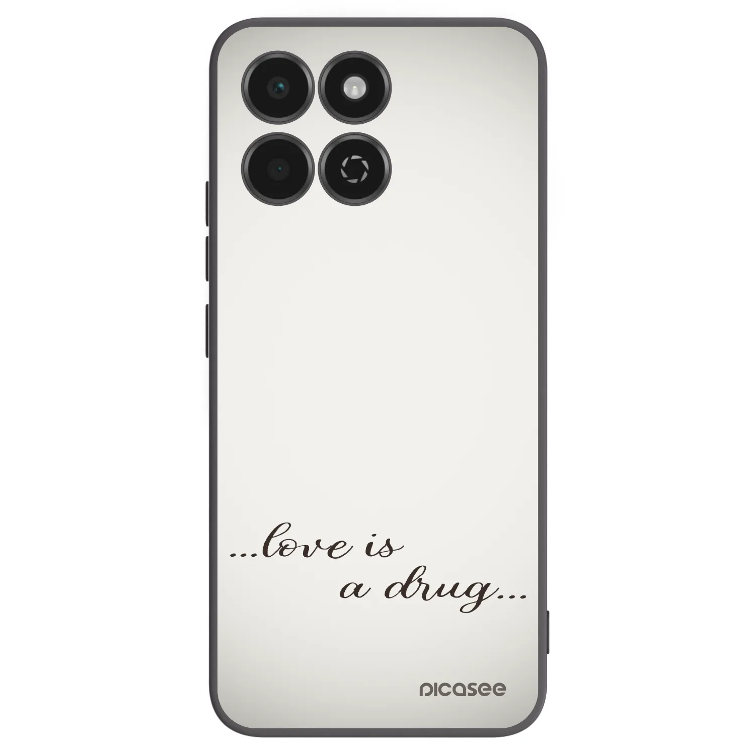 Picasee crna silikonska maskica za Honor 200 Smart 5G - Love is a drug