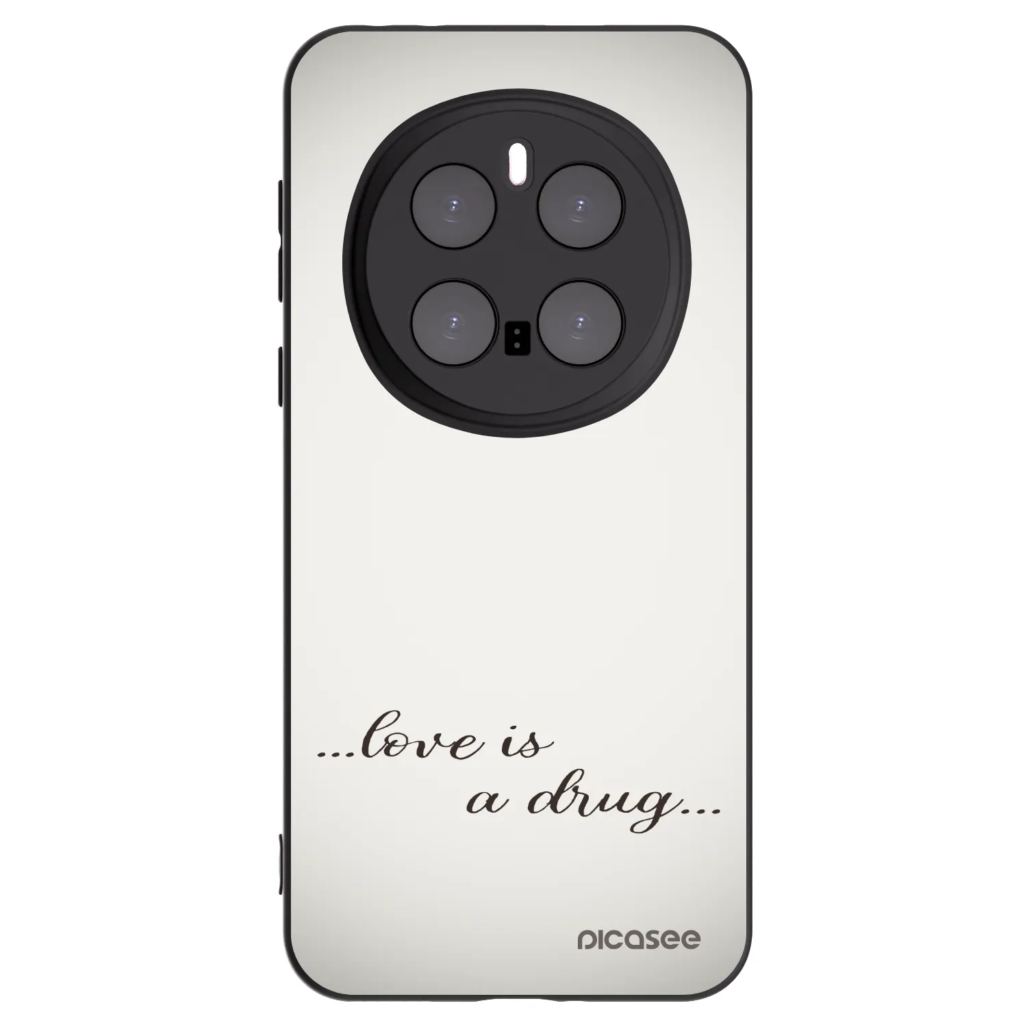 Picasee crna silikonska maskica za Honor Magic7 Pro 5G - Love is a drug