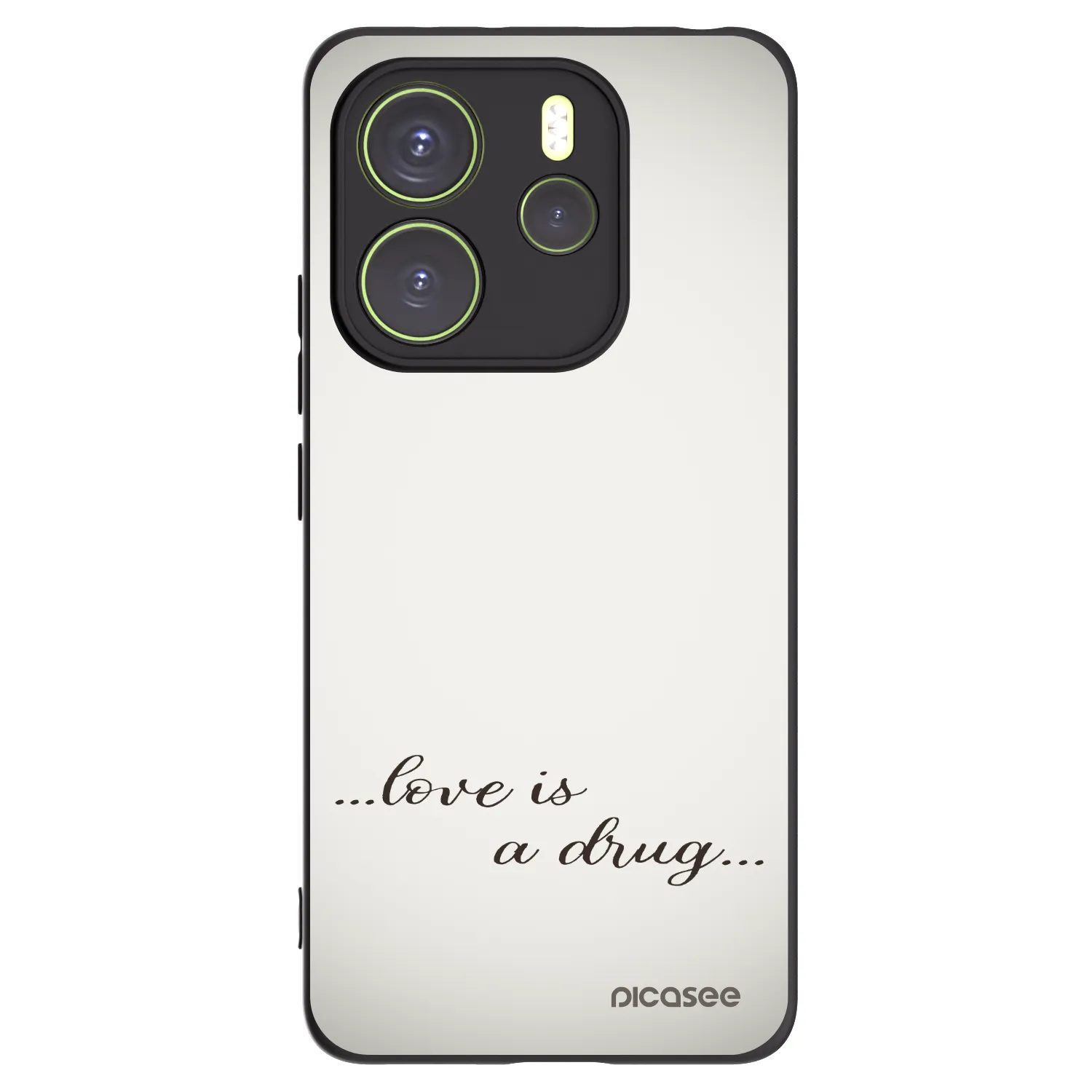 Picasee crna silikonska maskica za Xiaomi Redmi Note 14 4G - Love is a drug