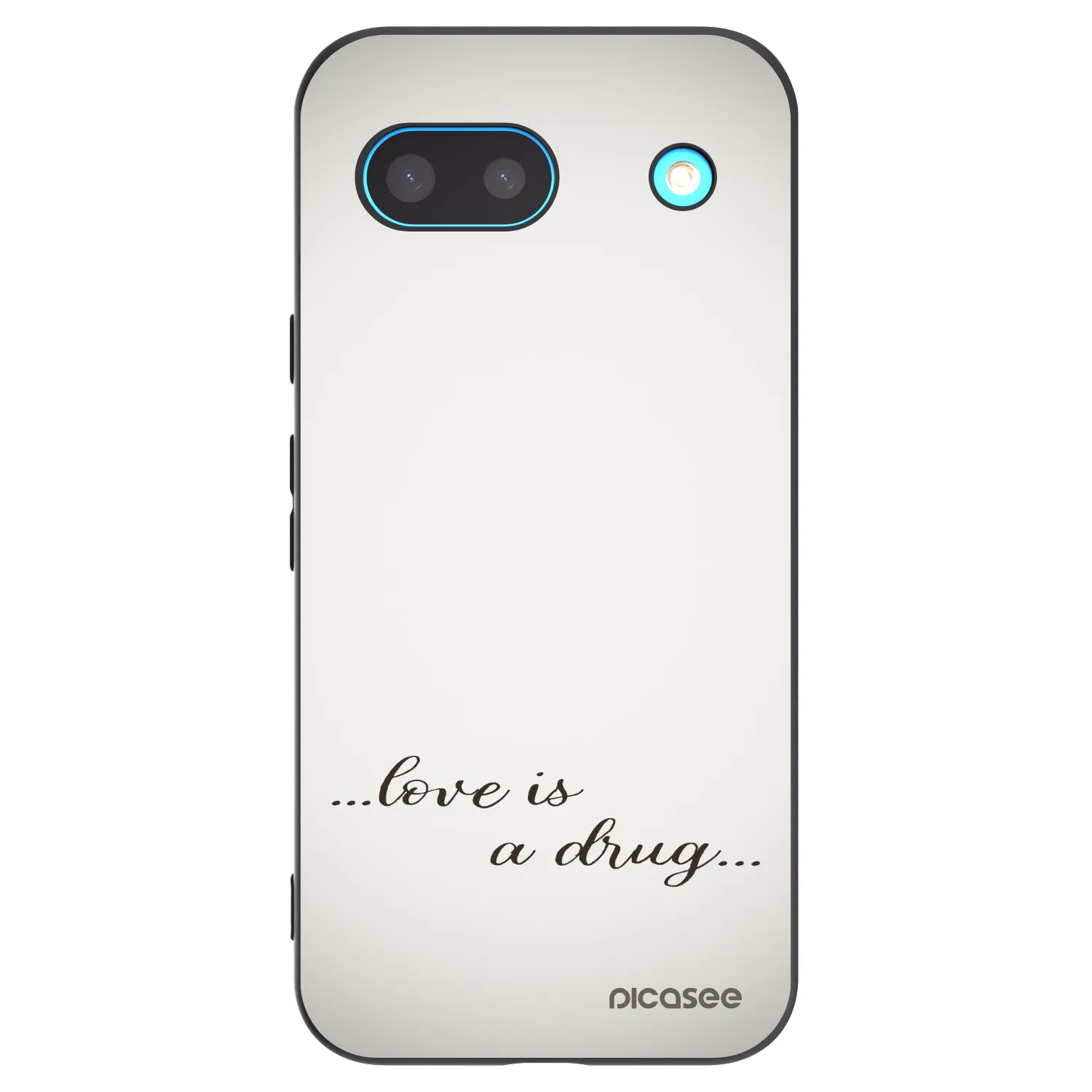 Picasee crna silikonska maskica za Google Pixel 8 - Love is a drug