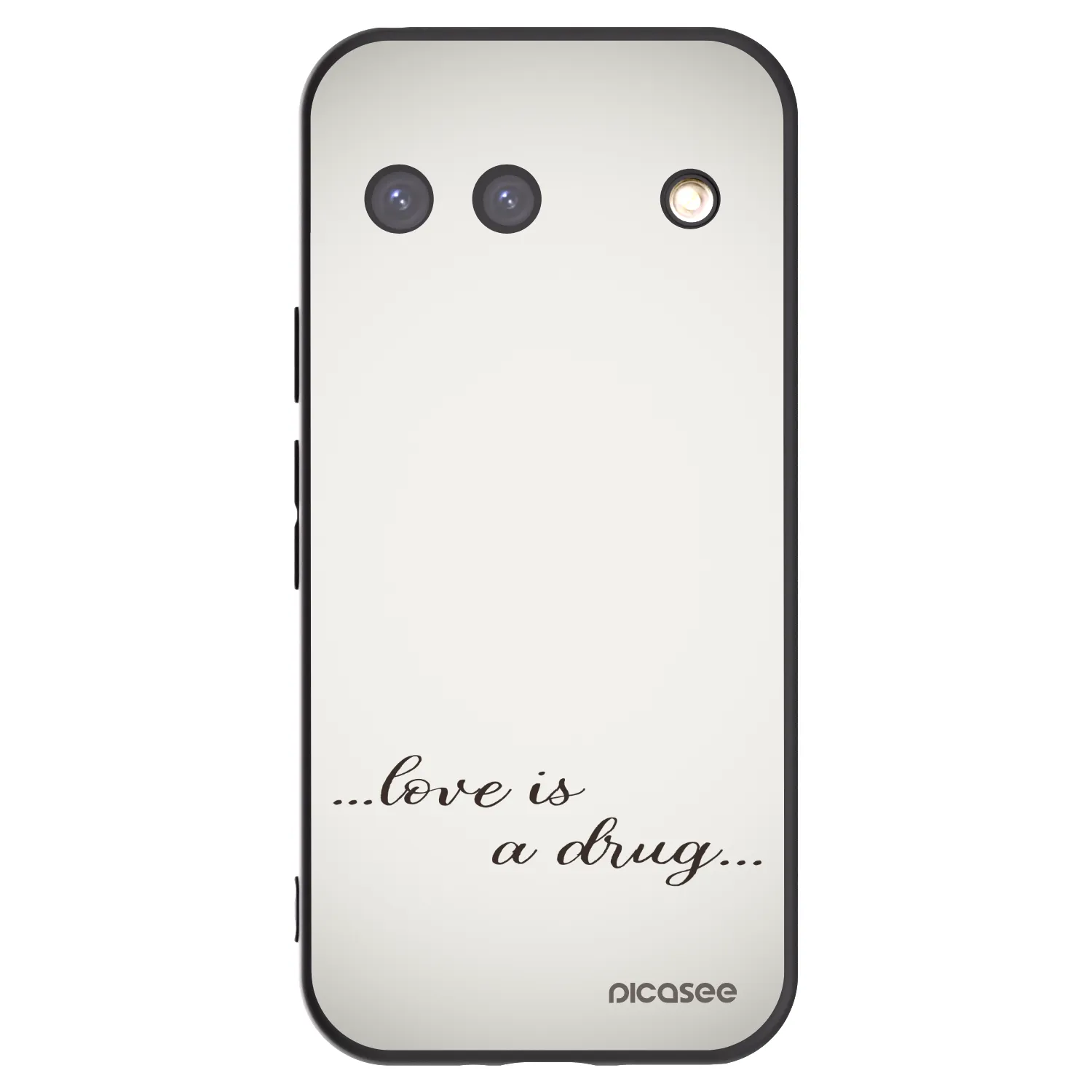 Picasee crna silikonska maskica za Google Pixel 9 - Love is a drug