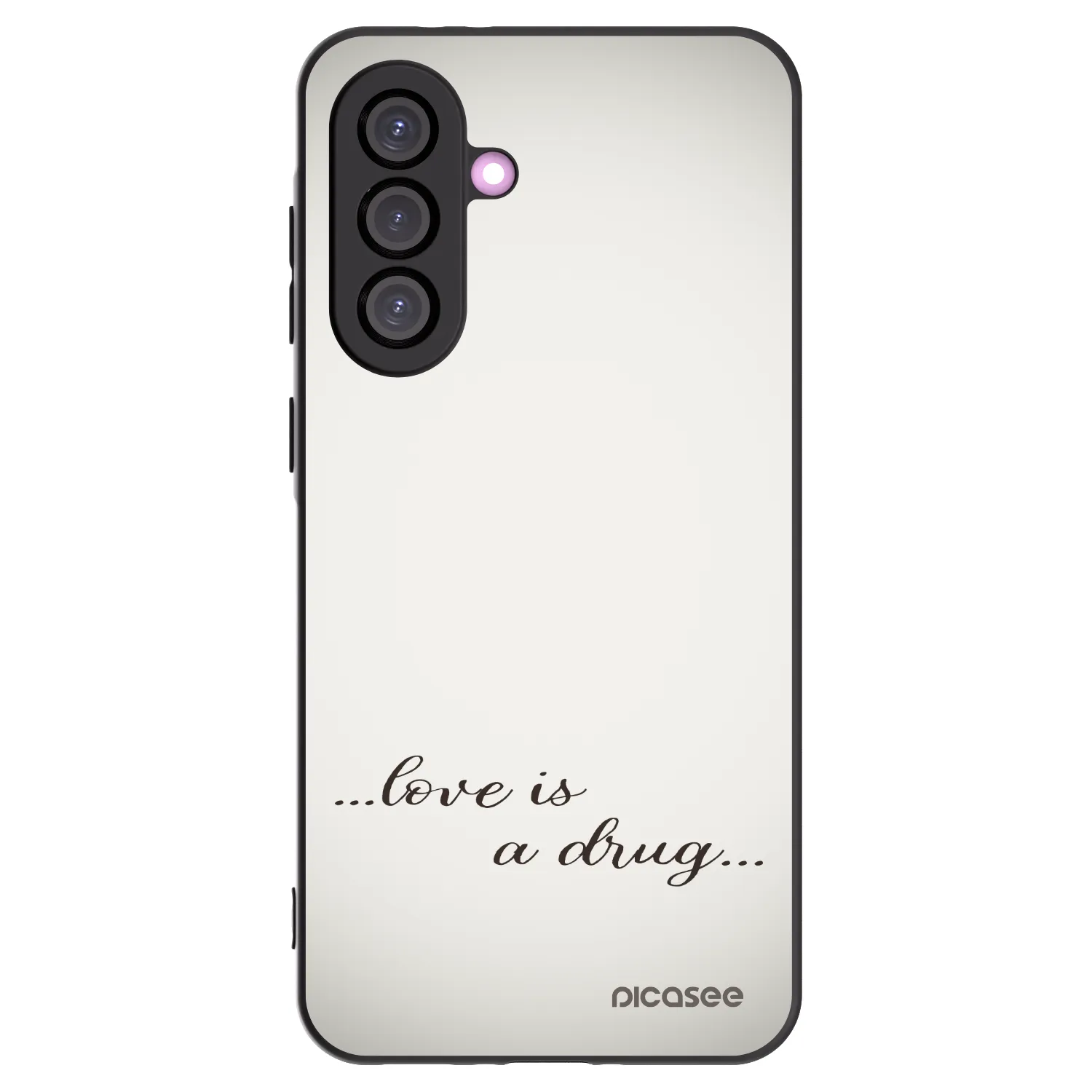 Picasee crna silikonska maskica za Samsung Galaxy A36 5G - Love is a drug