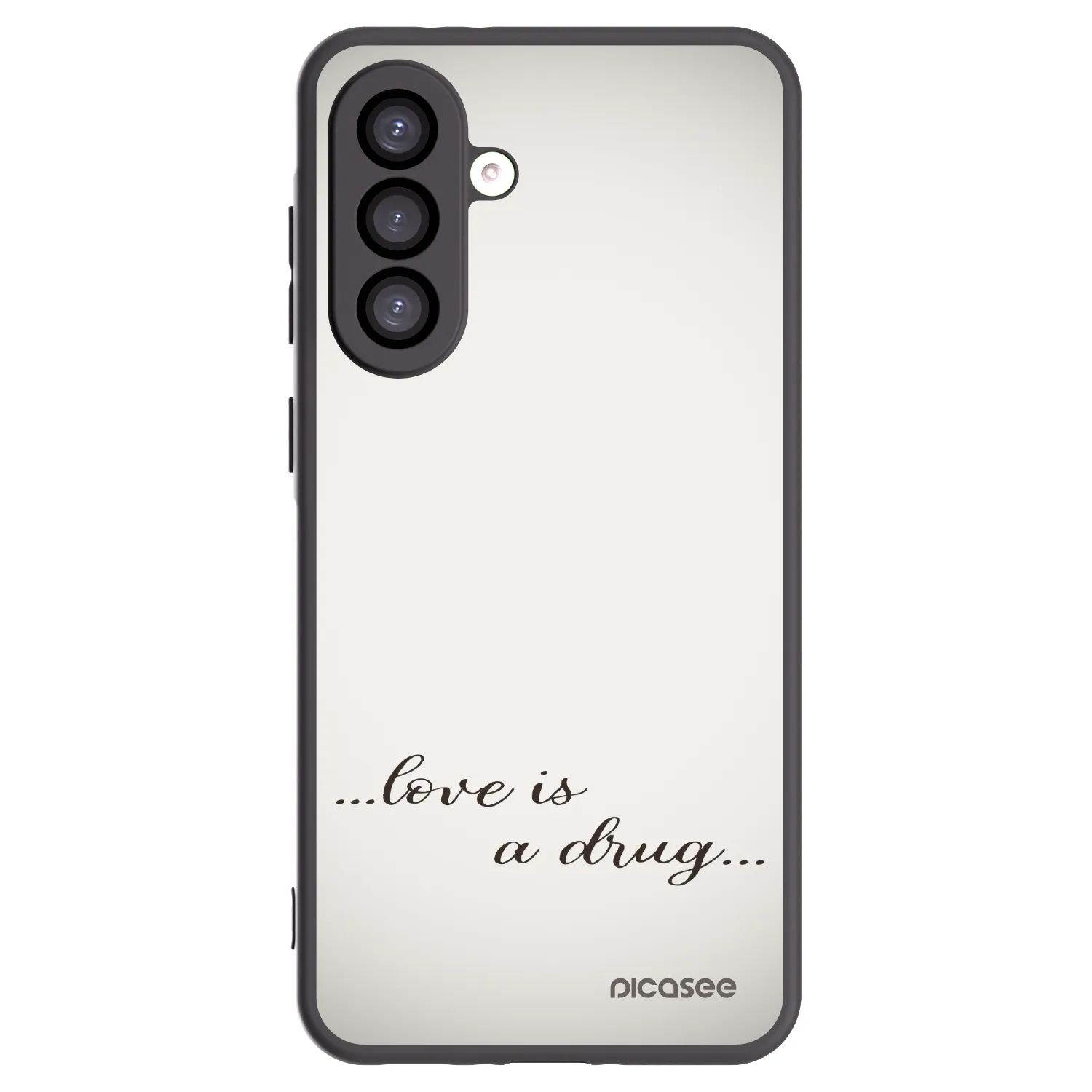 Picasee crna silikonska maskica za Samsung Galaxy A26 5G A266B - Love is a drug