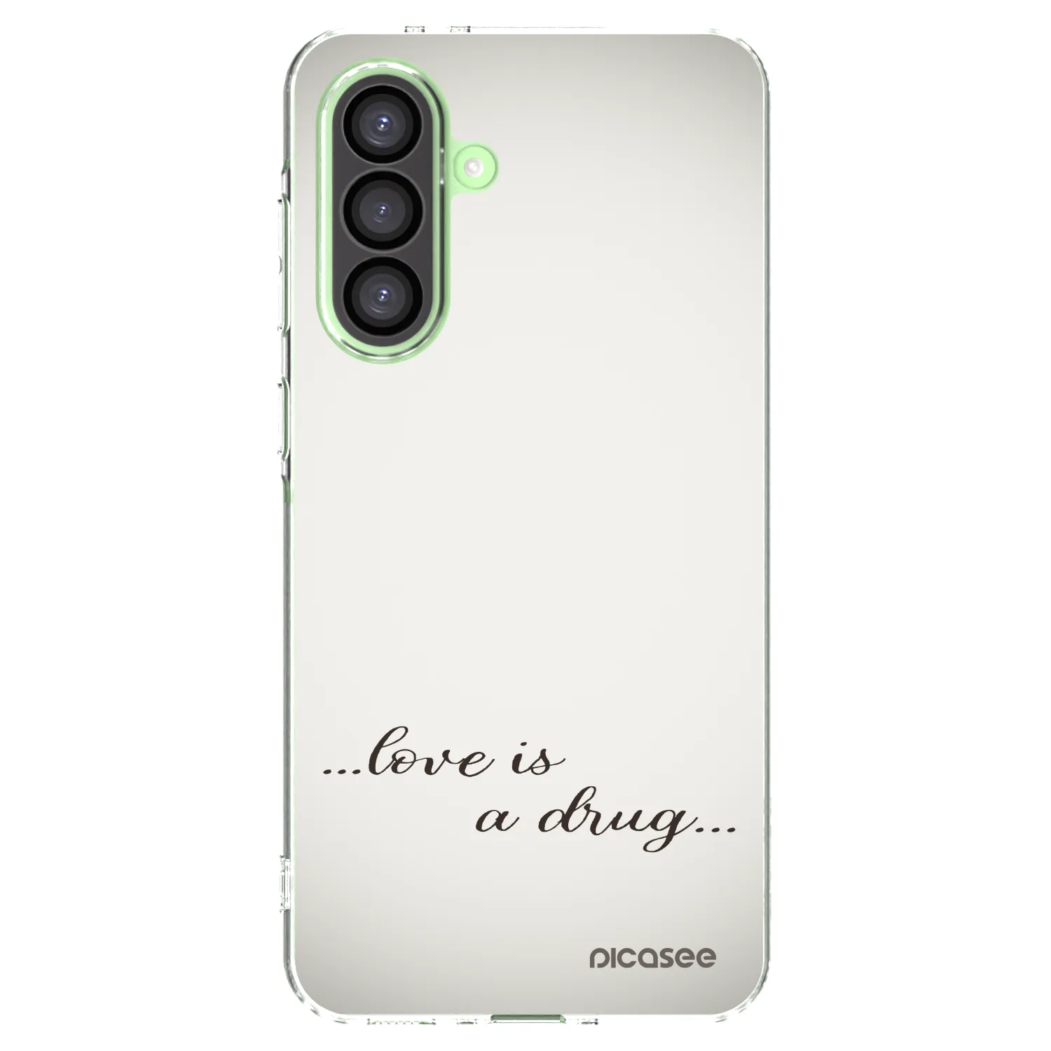 Picasee silikonska prozirna maskica za Samsung Galaxy A26 5G A266B - Love is a drug