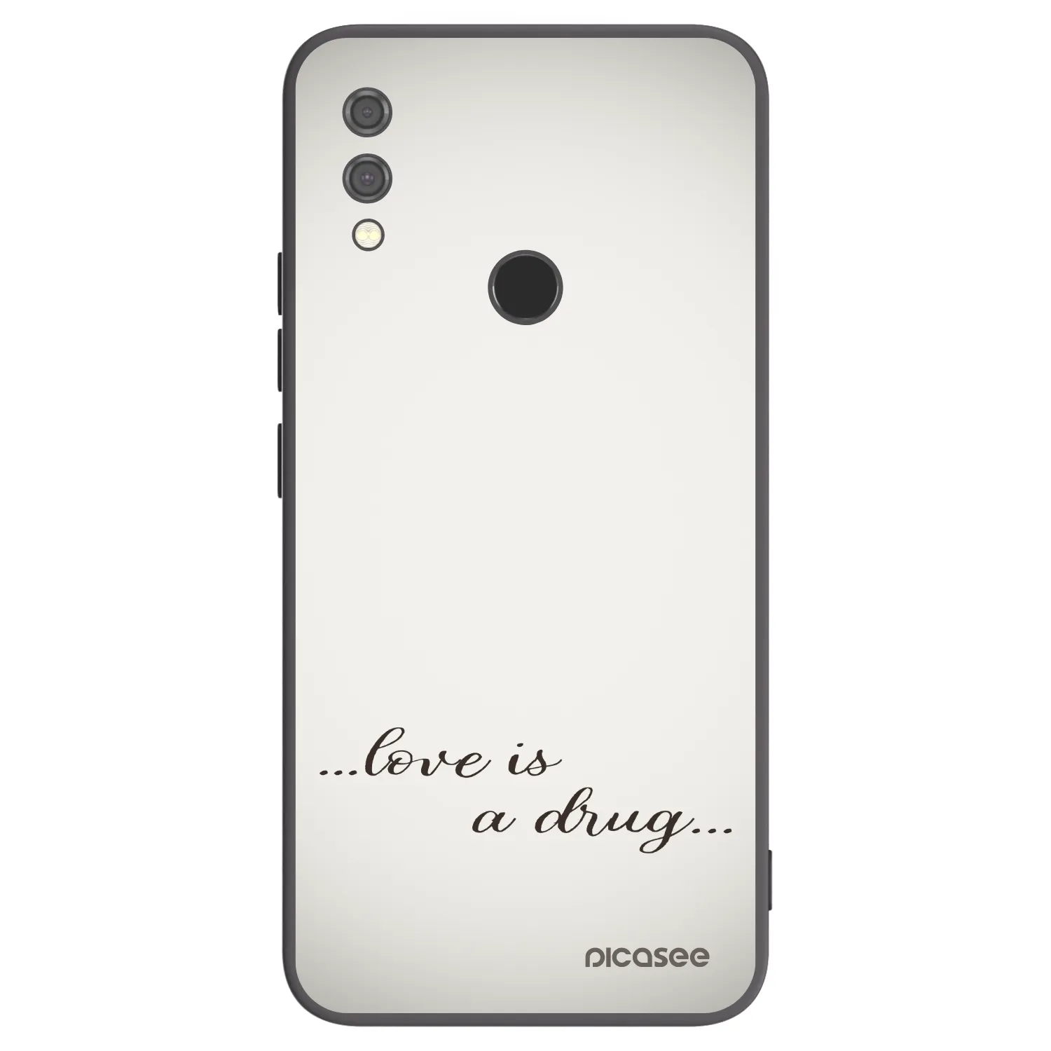 Picasee crna silikonska maskica za Xiaomi Redmi Note 7 - Love is a drug