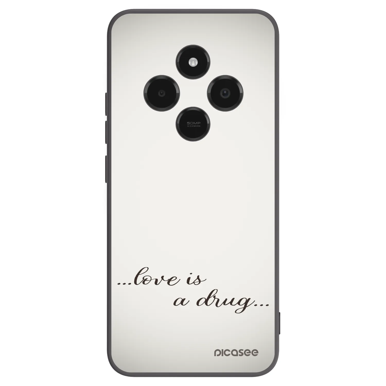 Picasee crna silikonska maskica za Xiaomi Poco C75 - Love is a drug